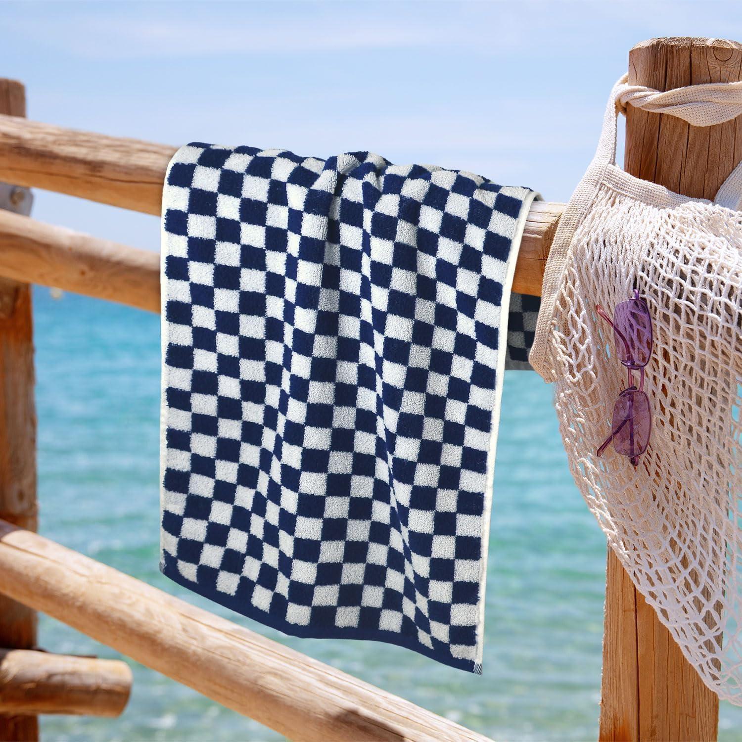 Toallas de Mano Jacquotha 4 Paquete Algodón Azul Marino 33x74 cm