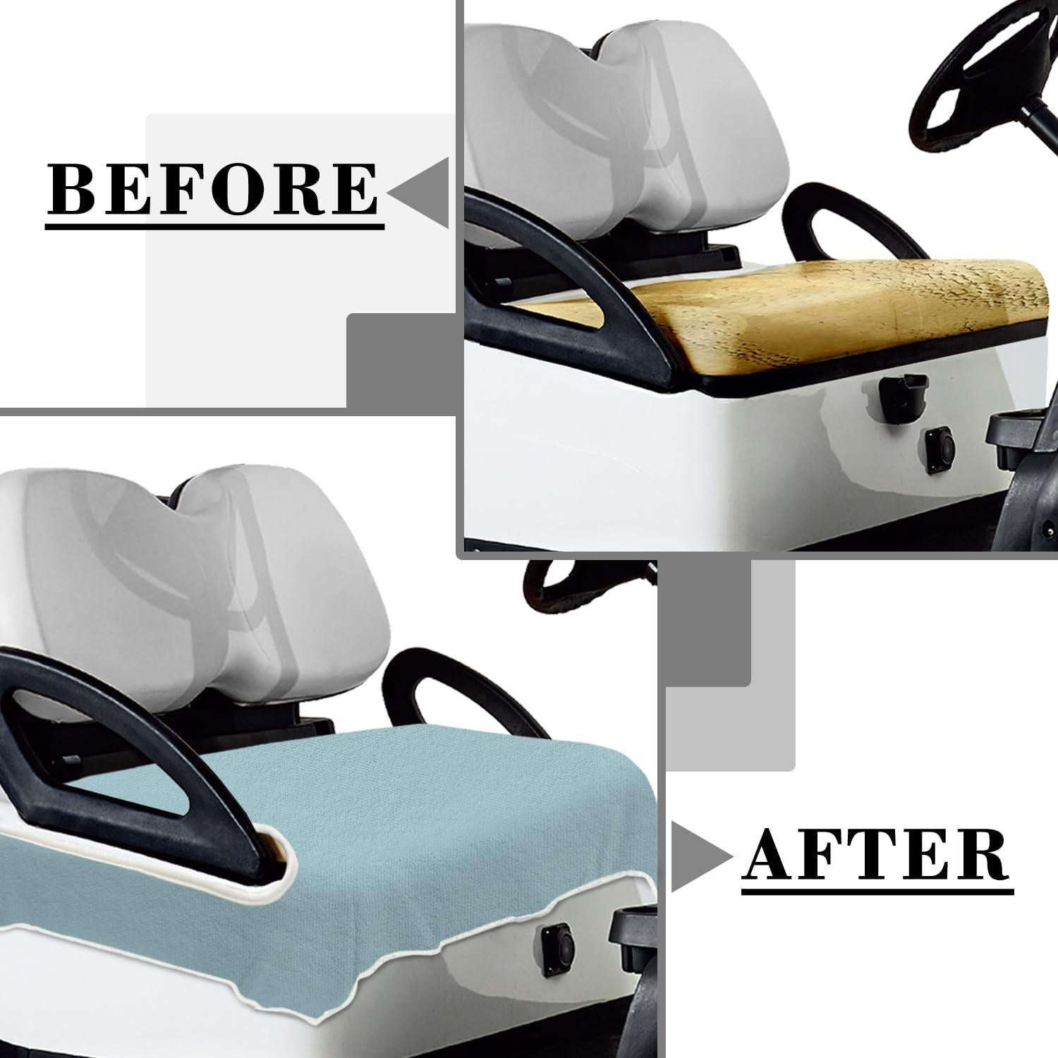 Funda de Asiento de Carrito de Golf YOKYHOM 130x79 cm Microfibra