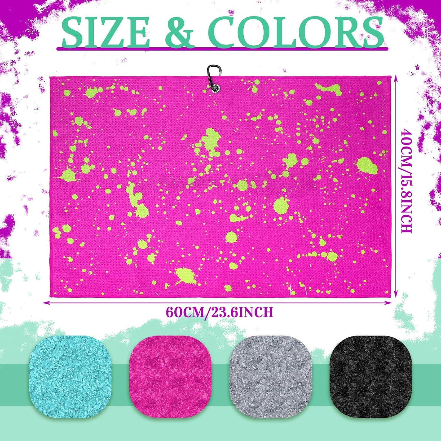 Toallas de Golf Microfibra Peryiter 4 Pcs 60x40 cm Color Vivo