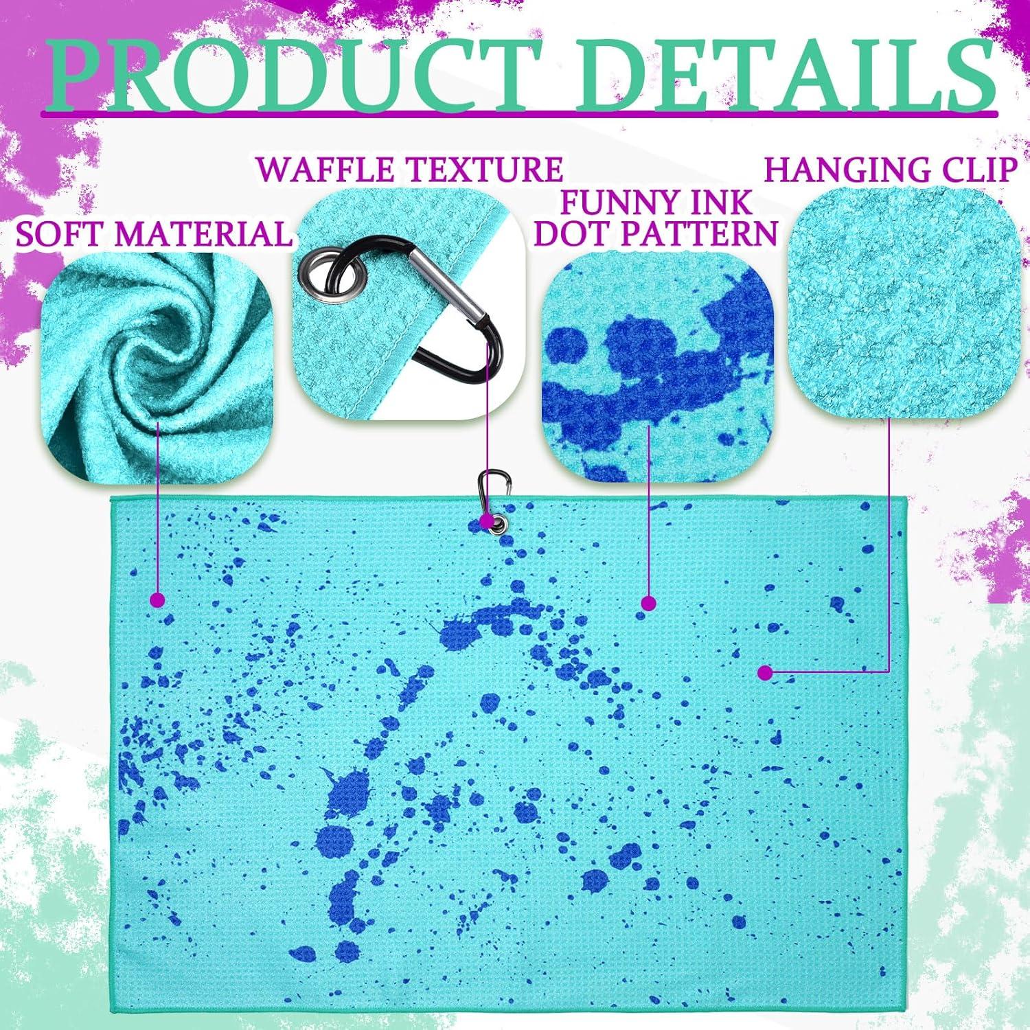 Toallas de Golf Microfibra Peryiter 4 Pcs 60x40 cm Color Vivo