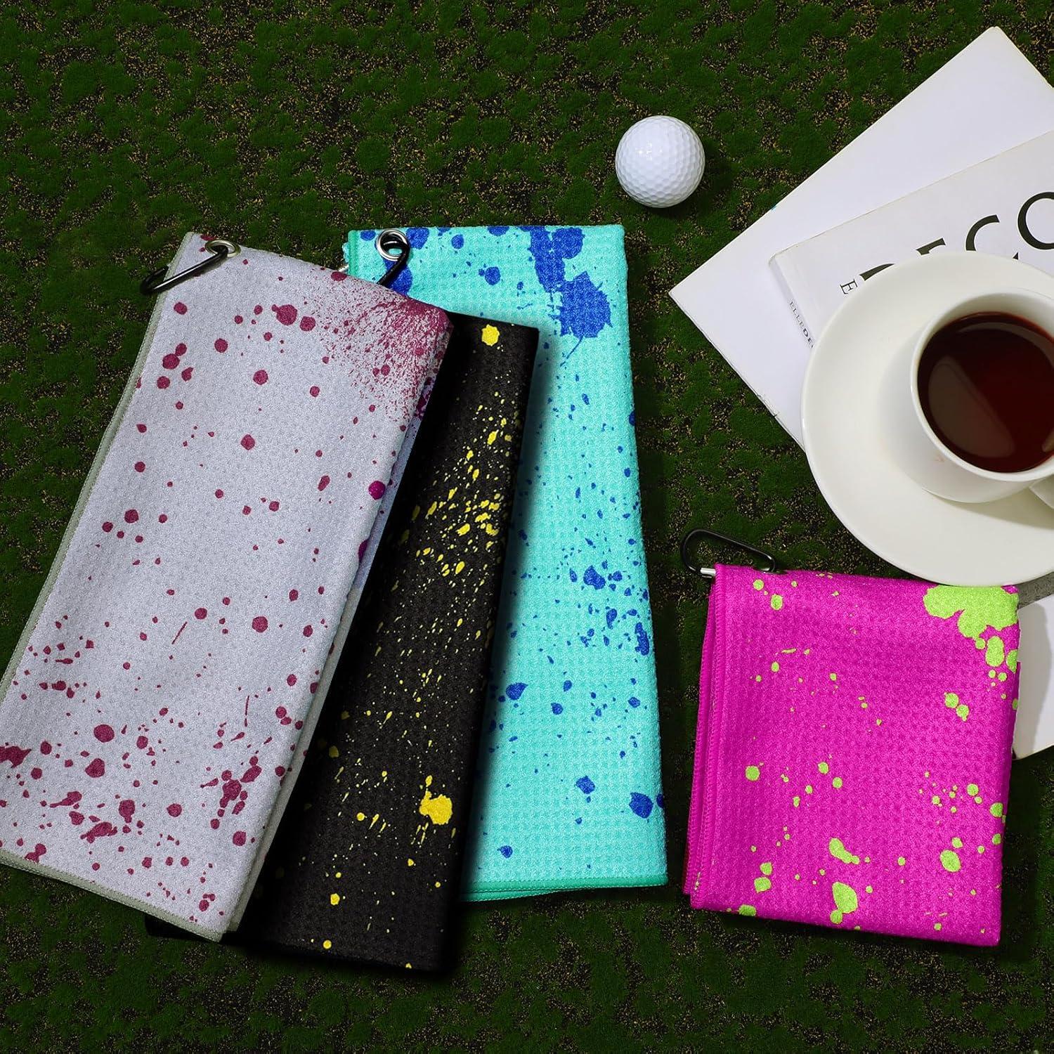 Toallas de Golf Microfibra Peryiter 4 Pcs 60x40 cm Color Vivo