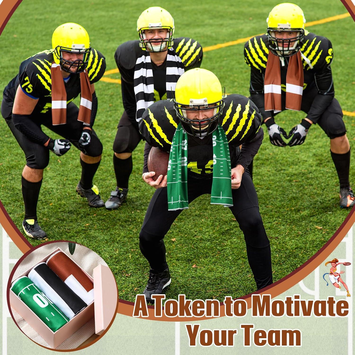 12 Toallas Enfriadoras de Fútbol Teenyyou 100x30 cm Multicolor