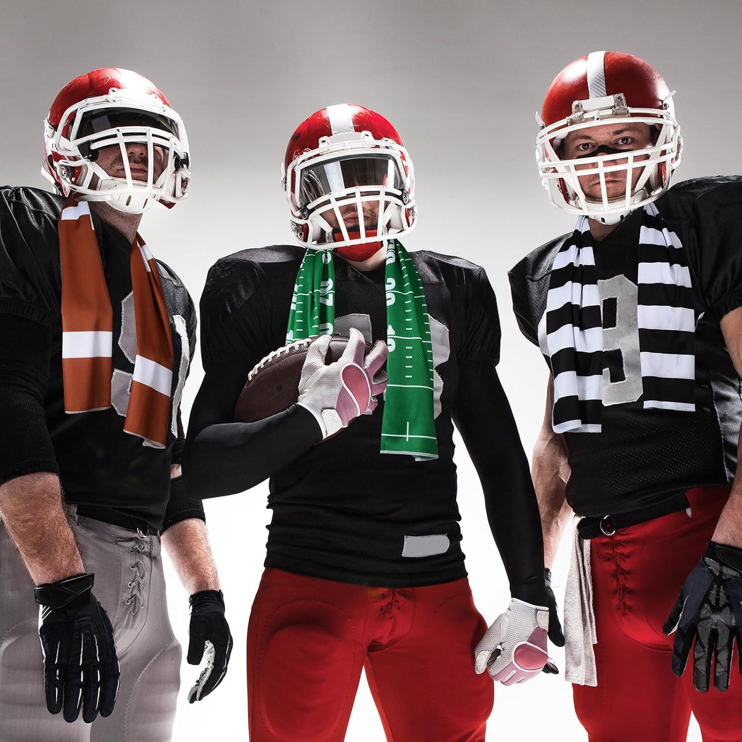 12 Toallas Enfriadoras de Fútbol Teenyyou 100x30 cm Multicolor