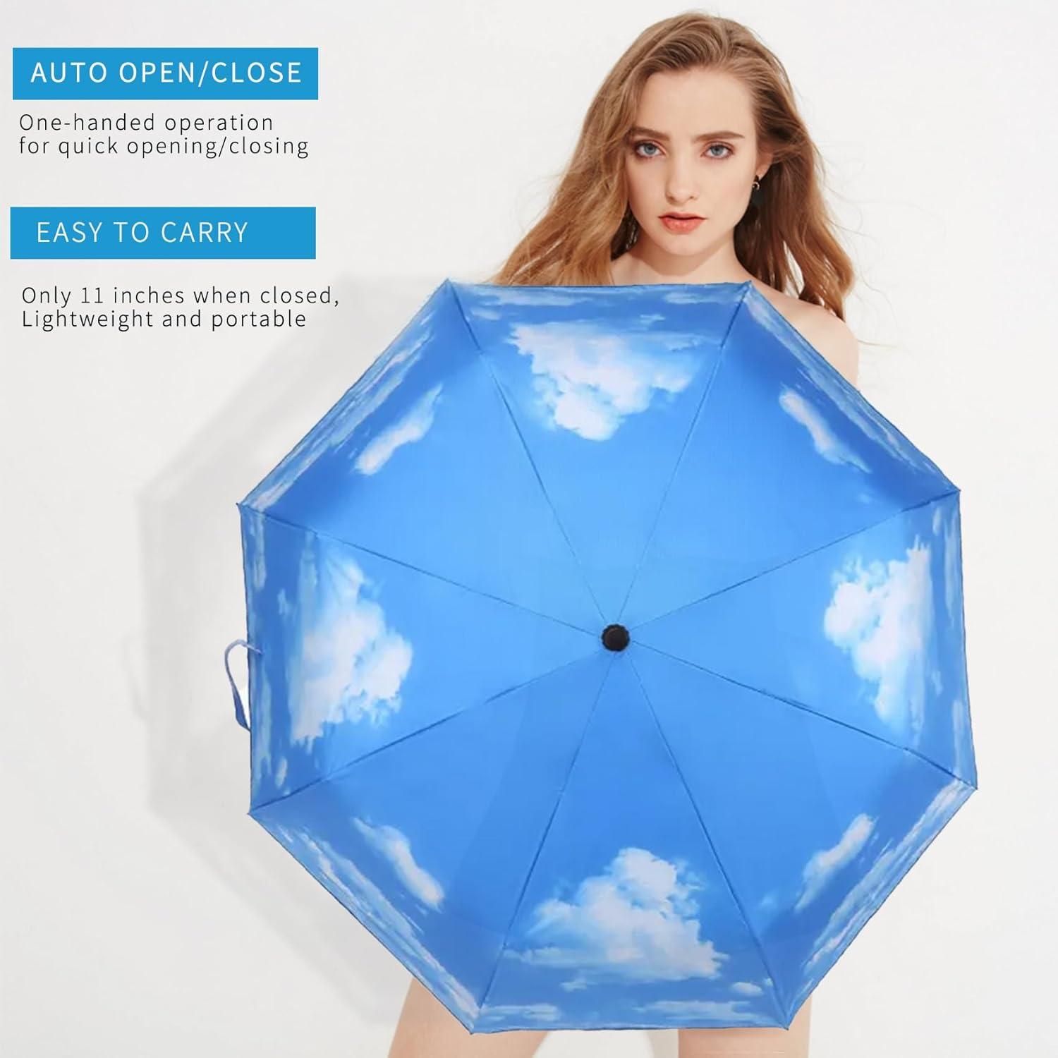 Paraguas Compacto Automático MRTLLOA 42 cm Impermeable