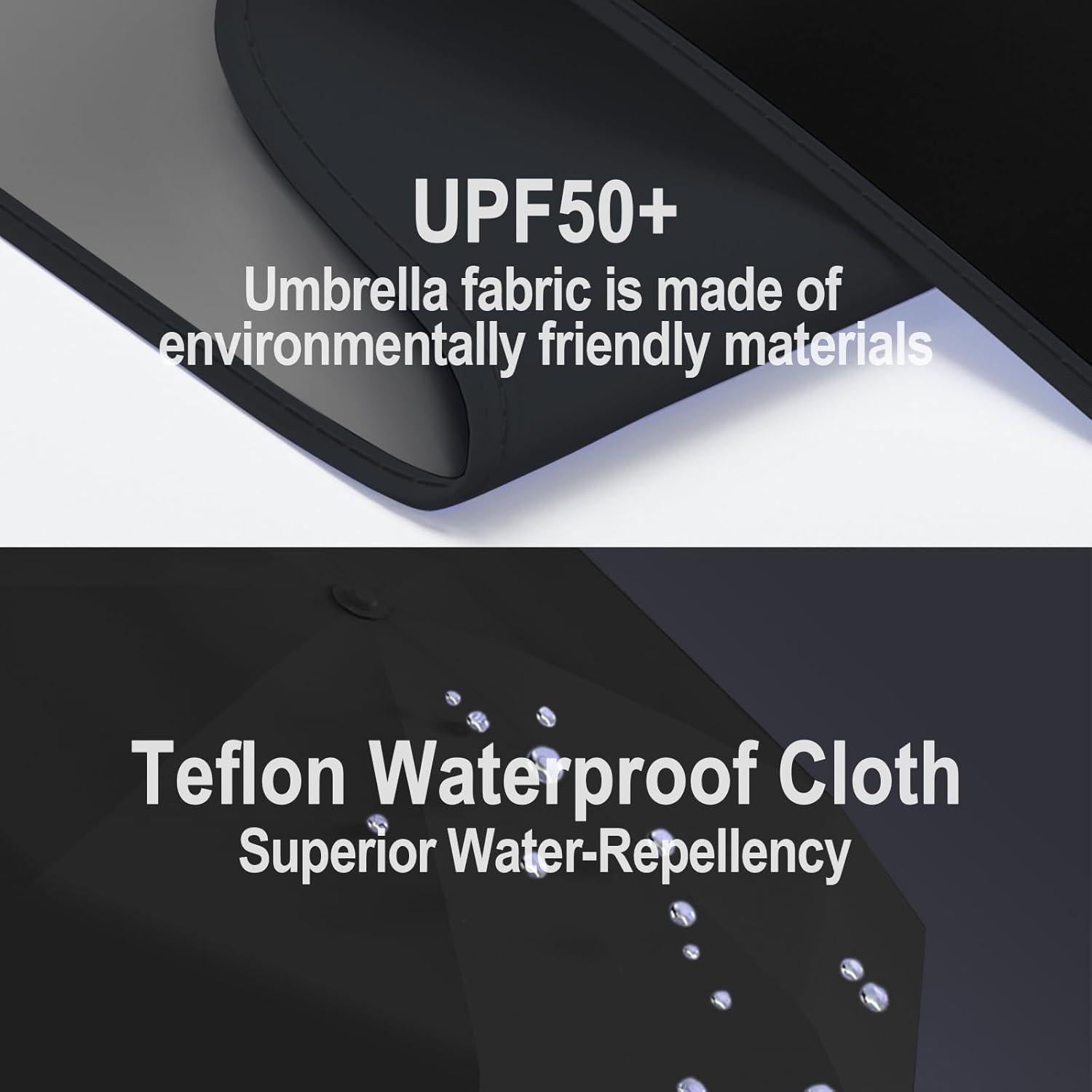 Paraguas Plegable Copulan Mini Negro Impermeable UPF 50+