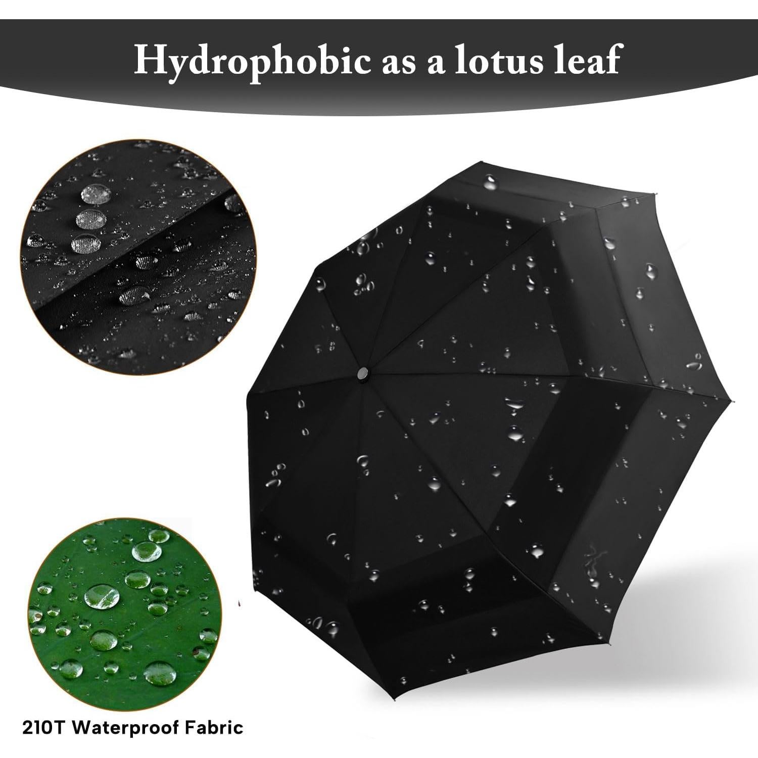 Paraguas de Golf ECOBRELLA 137 cm Doble Capa Impermeable