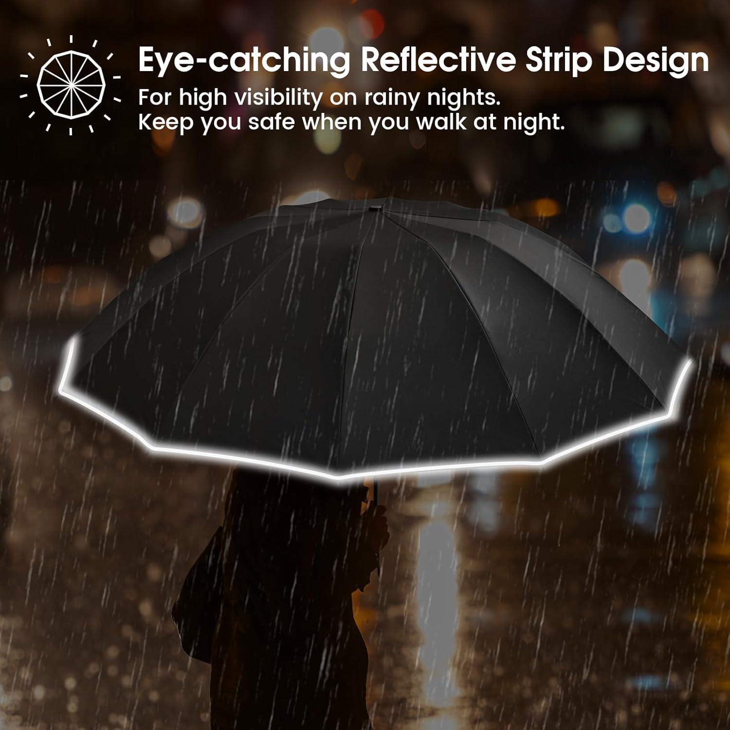 Paraguas Invertido G4Free 54" Doble Capa Automático a Prueba de Viento