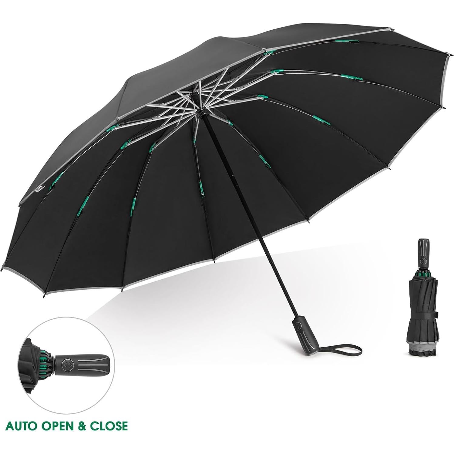 Paraguas Invertido G4Free 54" Doble Capa Automático a Prueba de Viento