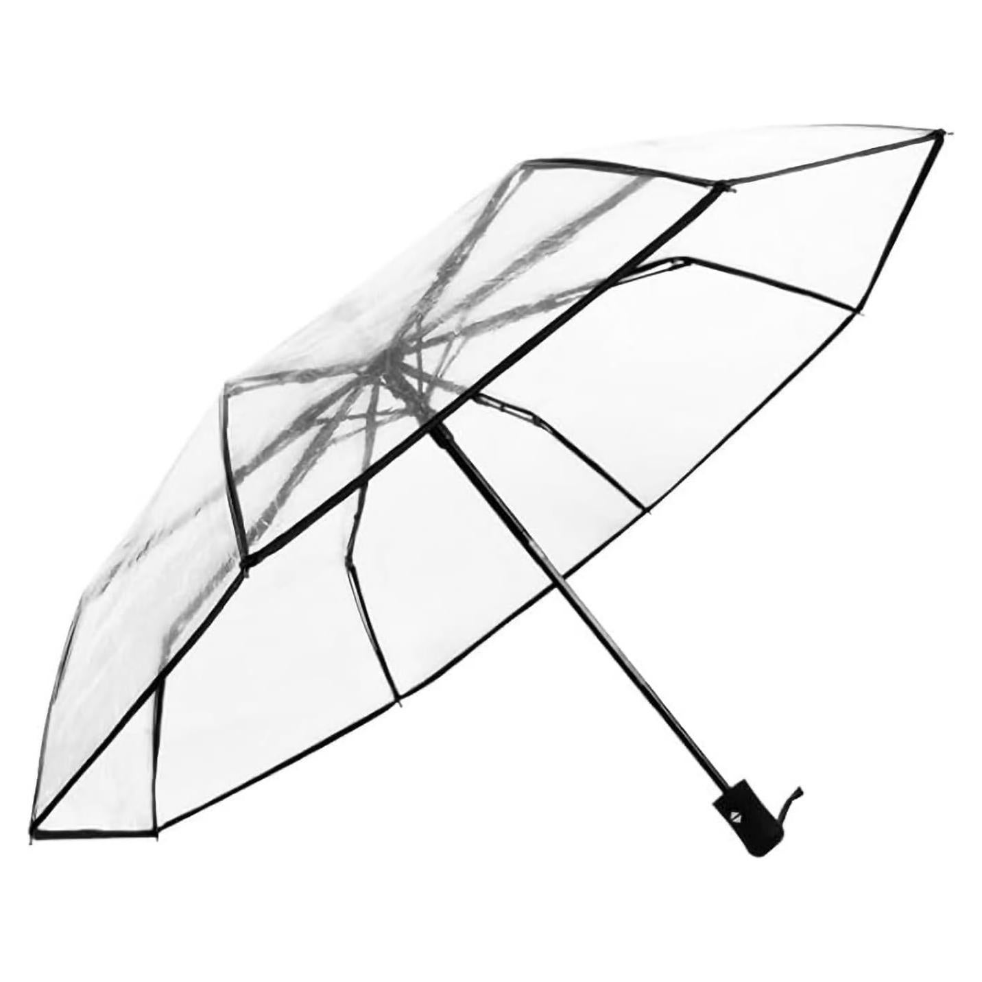 Paraguas Compacto Automático Ecológico Negro - Viaje y Fotografía