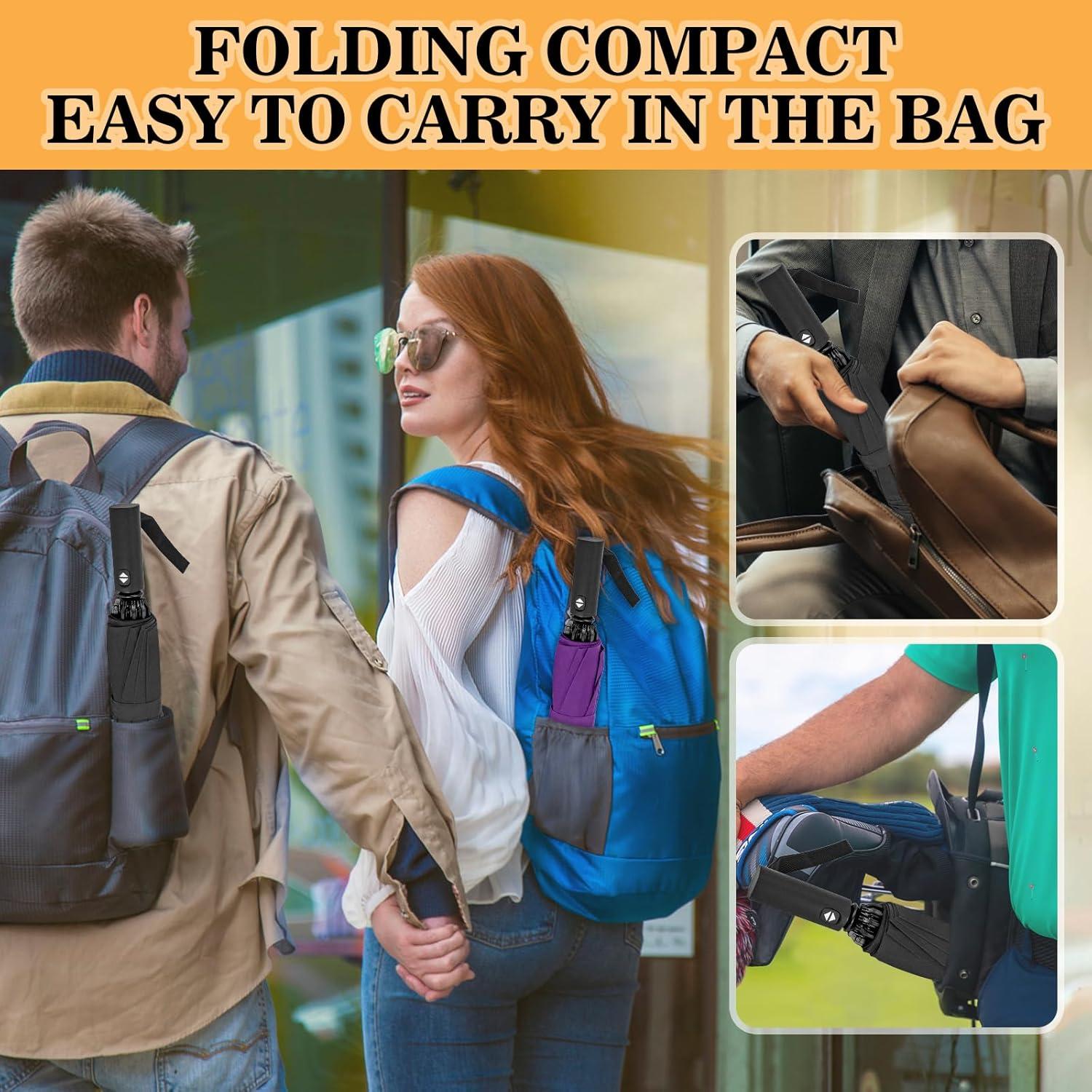 Paraguas de Golf ZOMAKE 54 cm Compacto Automático Impermeable