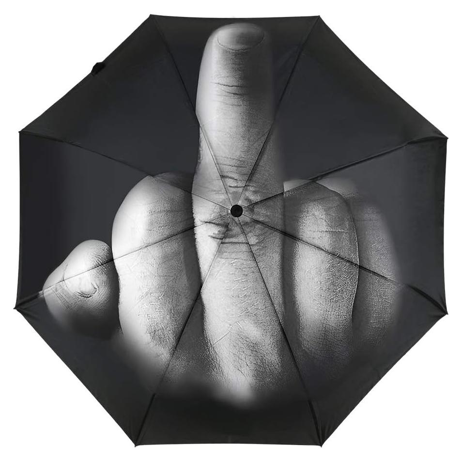 Paraguas Plegable Divertido Dedo Medio DS. ESTILO DISTINTIVO