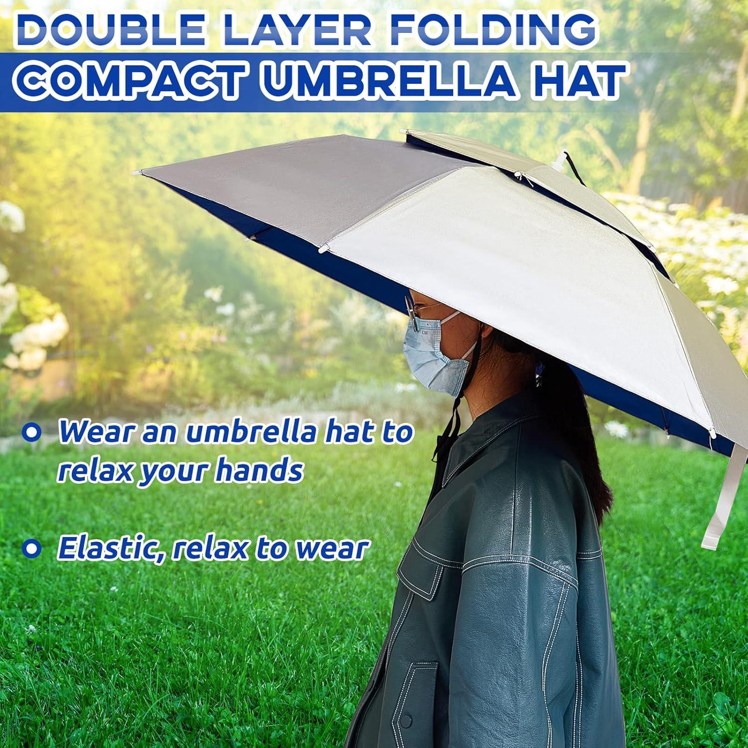 Sombrero Paraguas Amylove Doble Capa 95 cm Protección UV