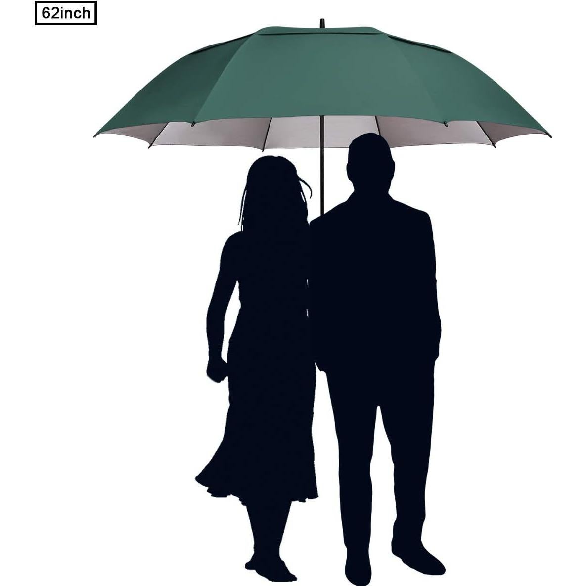 Paraguas de Golf G4Free 62 Pulgadas UV Automático Doble Dosel