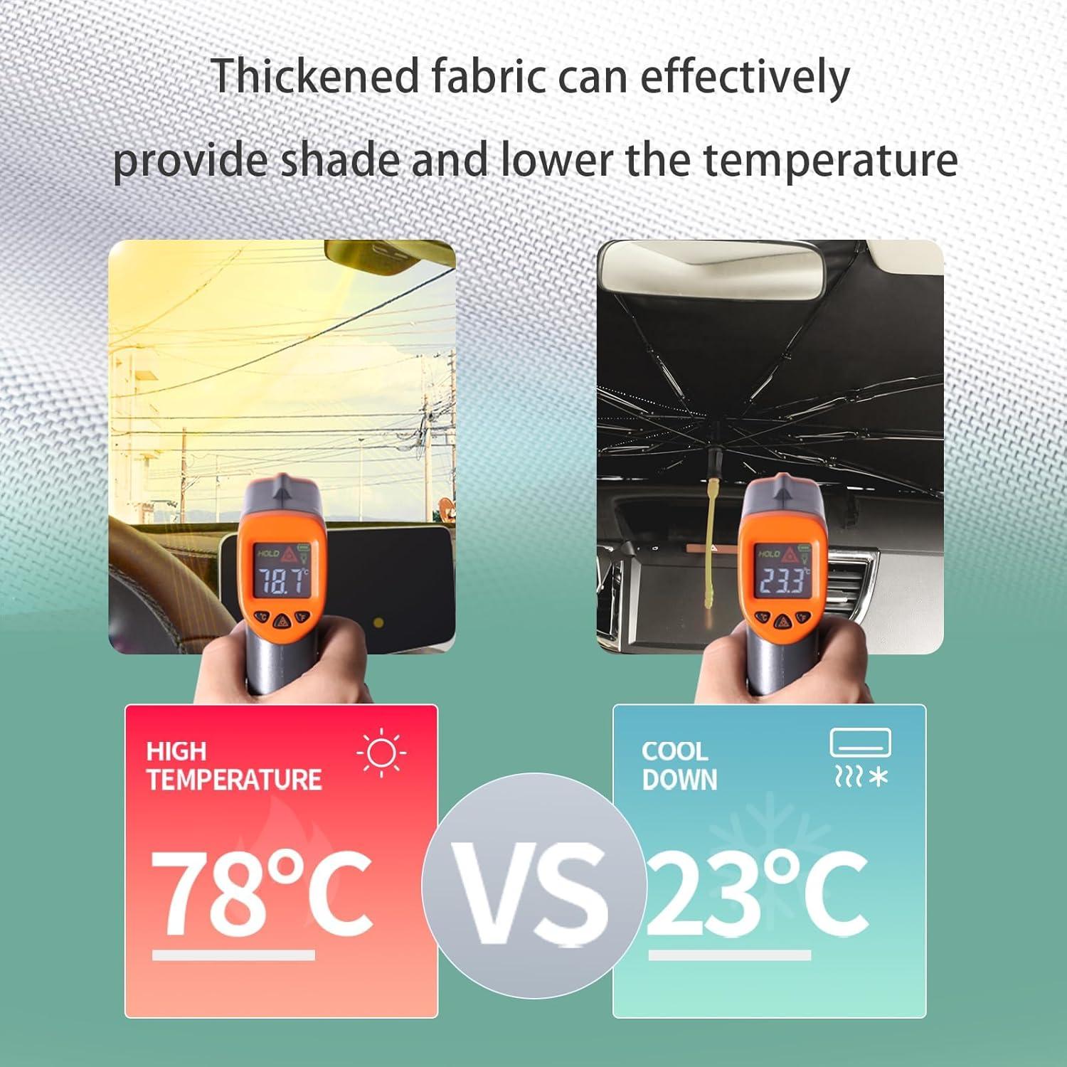 Sombrilla para Parabrisas Rain Cats Rosa Plegable 71x101cm