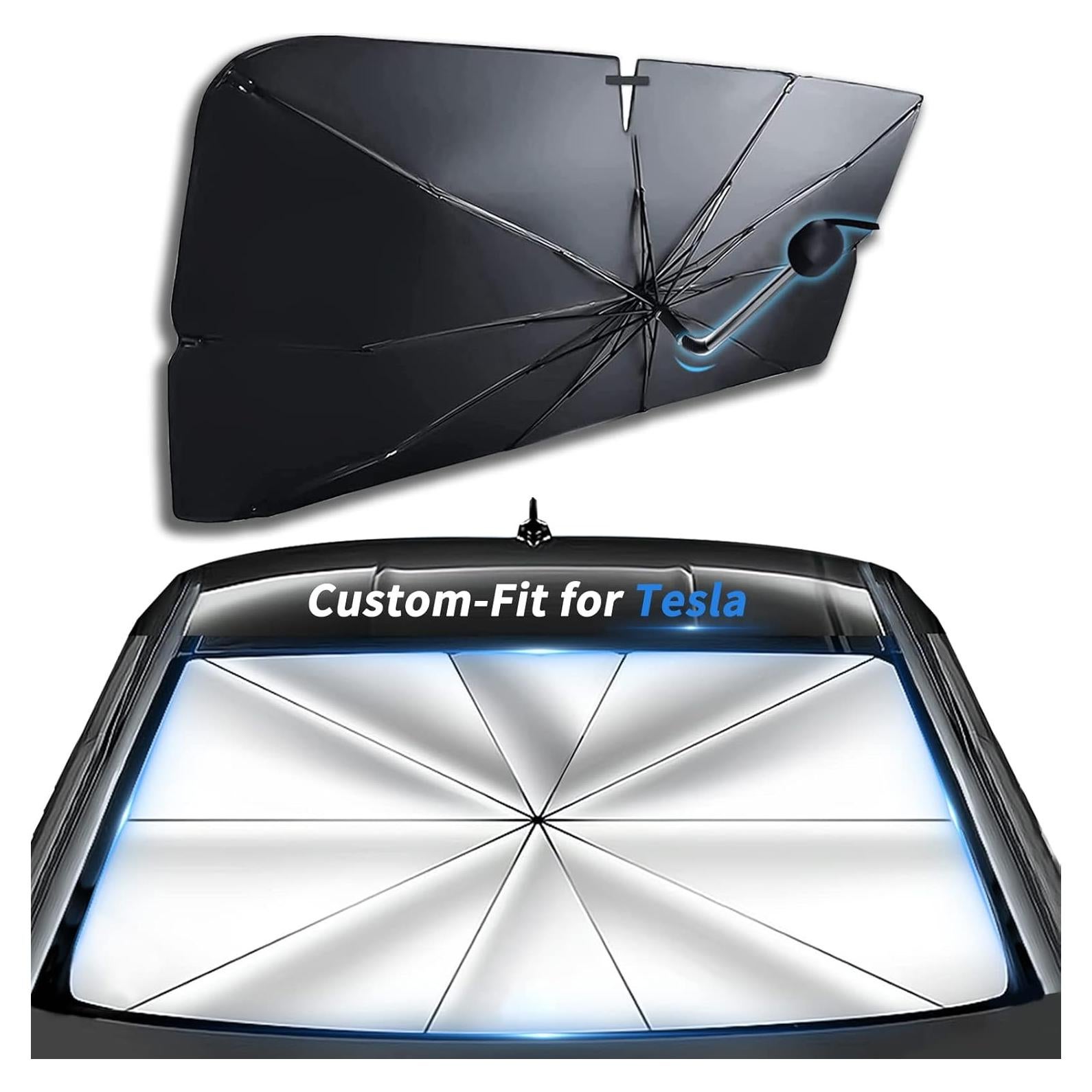 Sombrilla para Parabrisas Tesla Model X Sawuaa Plegable UV
