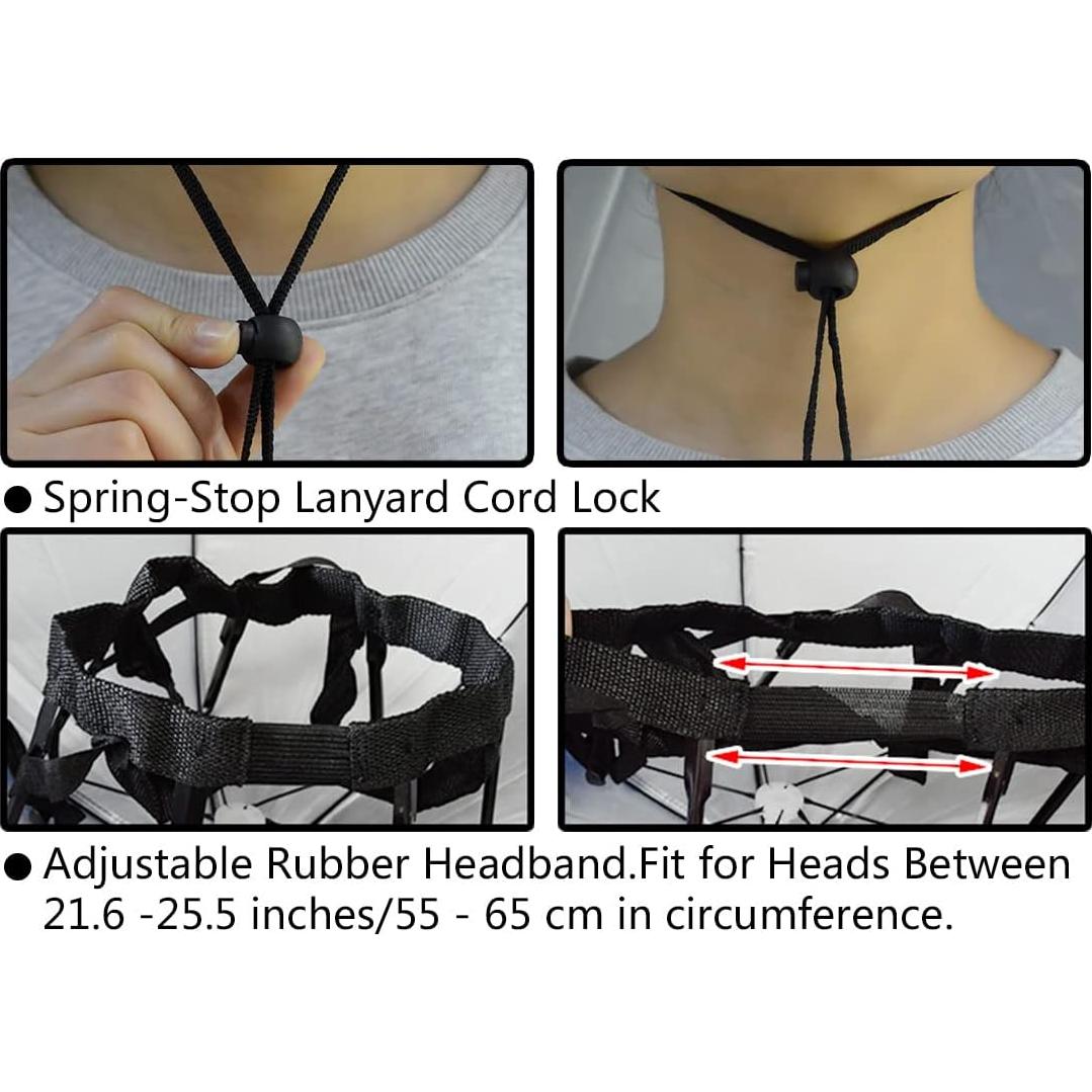 Sombrero Paraguas NEW-Vi Ajustable para Adultos y Niños