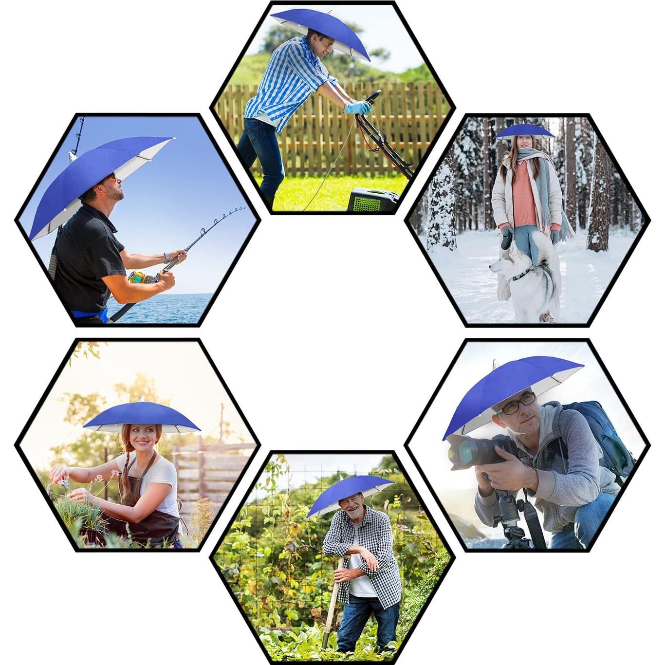 Sombrero Paraguas NEW-Vi Ajustable para Adultos y Niños