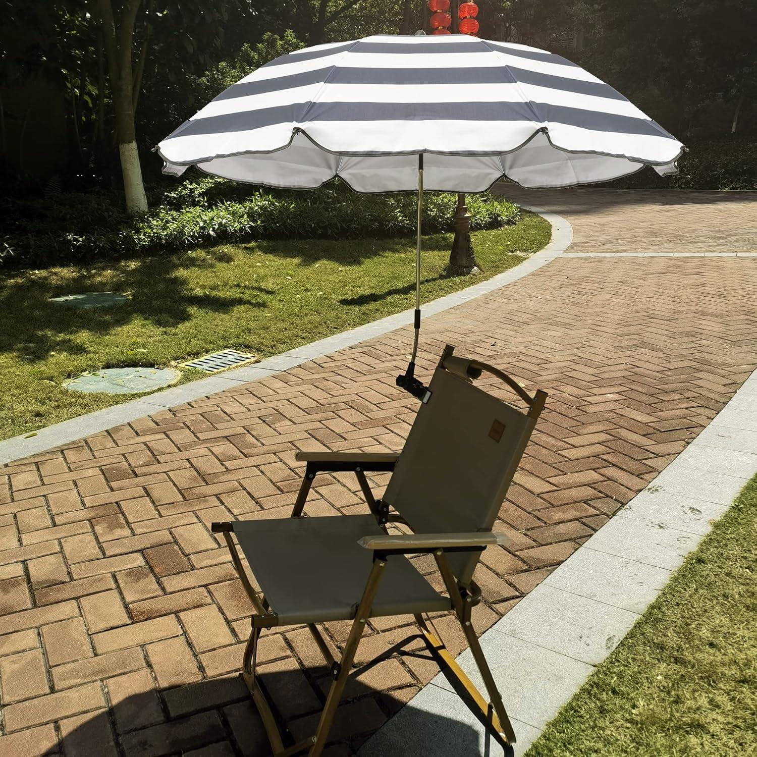 Paraguas de Silla con Abrazadera GRANDMEI 116.84 cm UV 50+