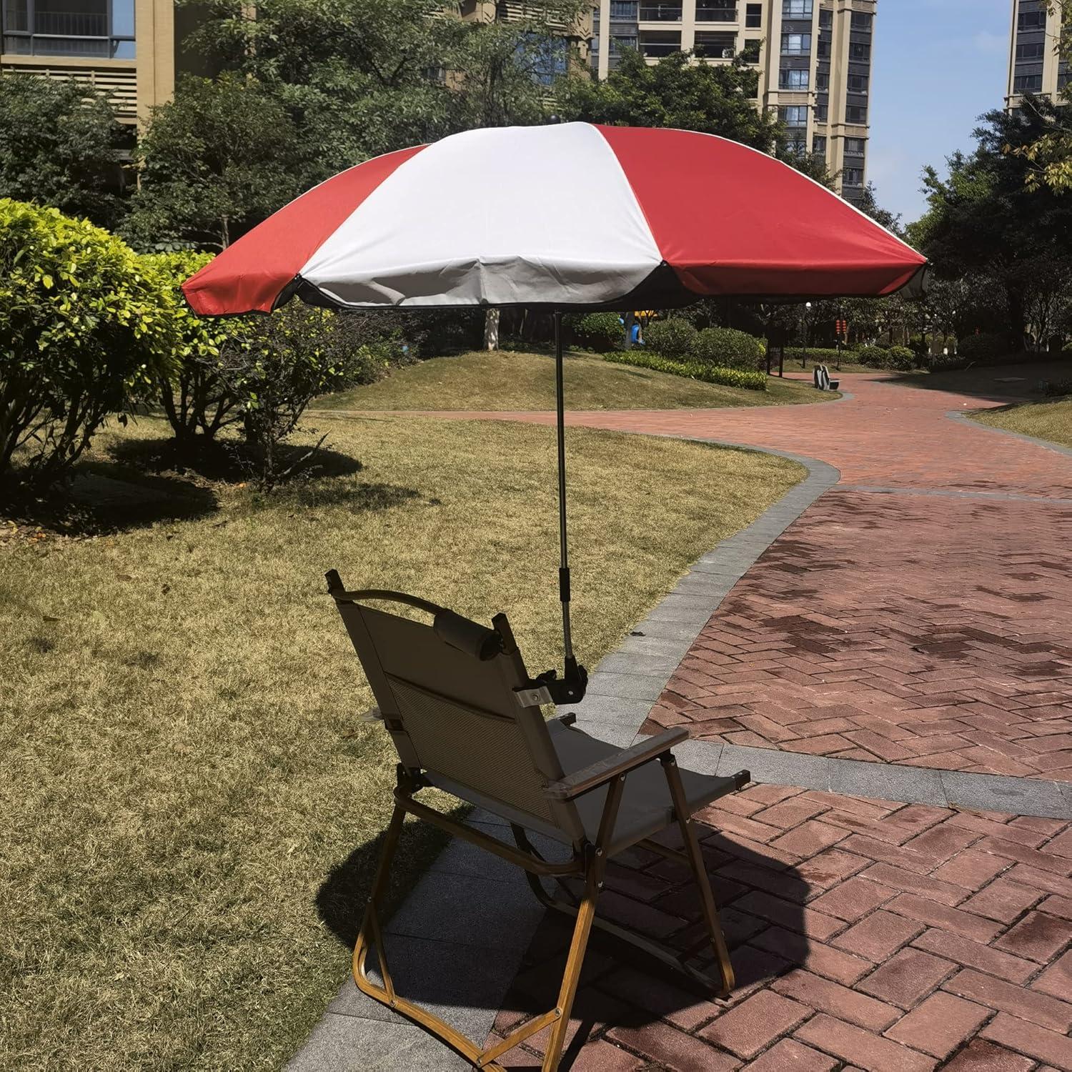 Paraguas de Silla con Abrazadera GRANDMEI 116.84 cm UV 50+