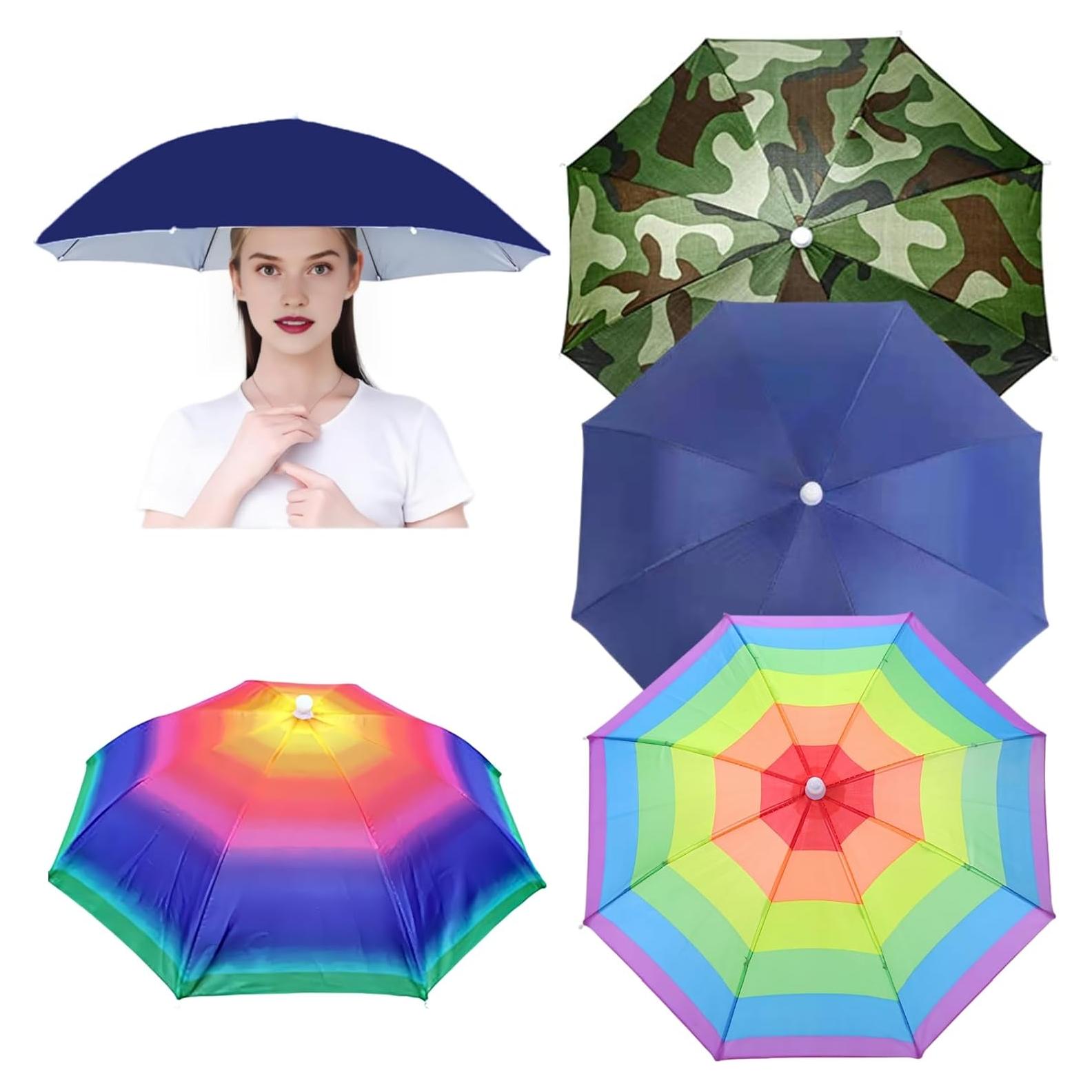 Paquete de 4 Sombreros Paraguas CHCDYXGS 66 cm Impermeables