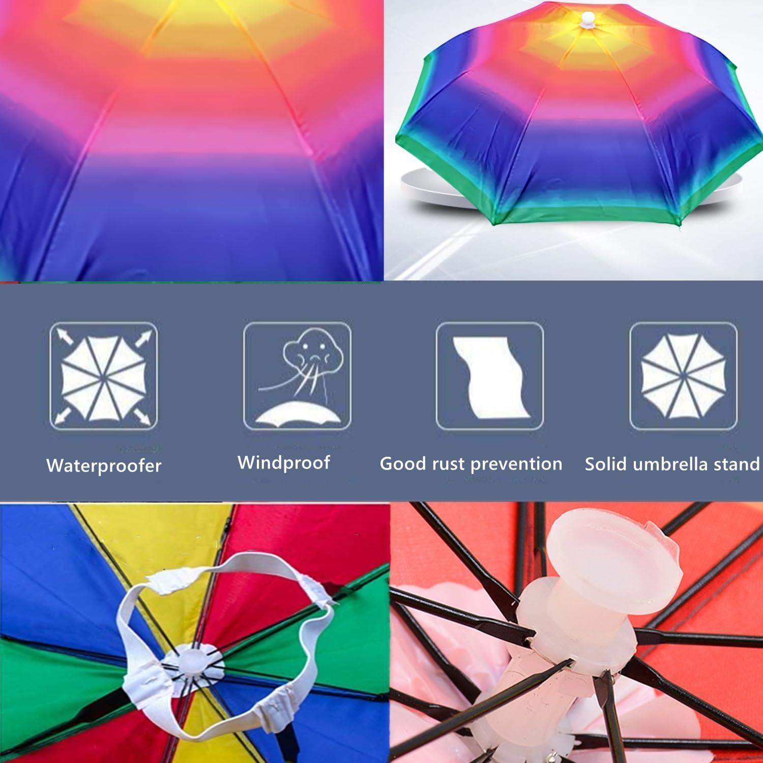 Paquete de 4 Sombreros Paraguas CHCDYXGS 66 cm Impermeables