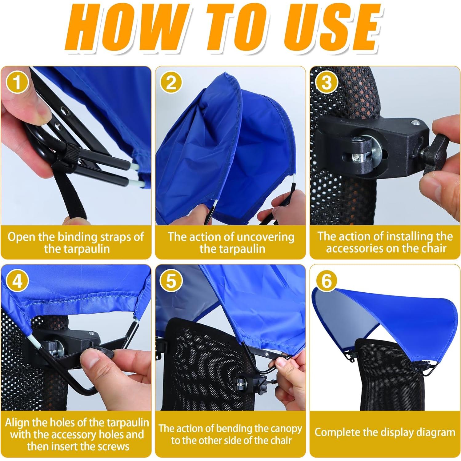 Dosel Universal para Silla de Playa Atvkov CY-014 Ajustable