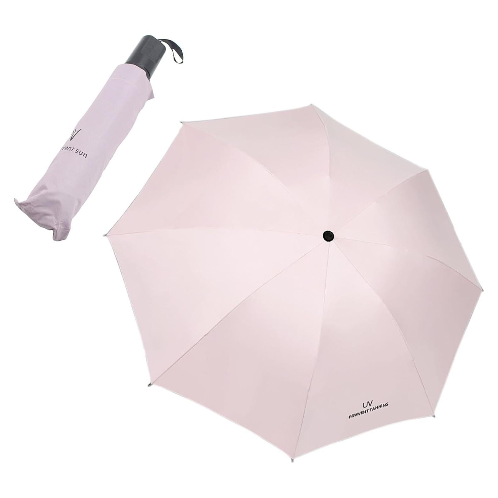 Paraguas Plegable YIKANGHENG Rosa 96x65cm Resistente Lluvia