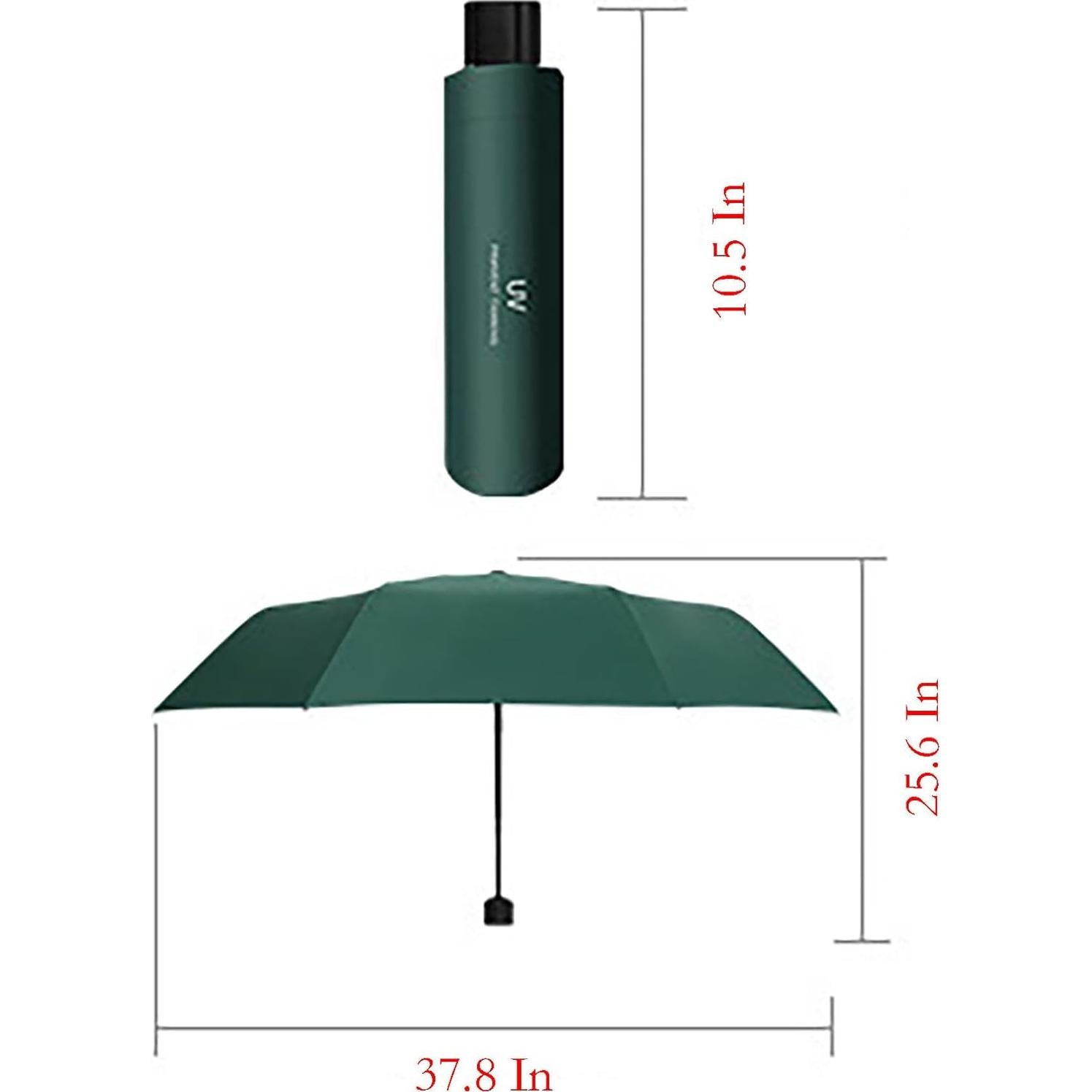Paraguas Plegable YIKANGHENG Rosa 96x65cm Resistente Lluvia