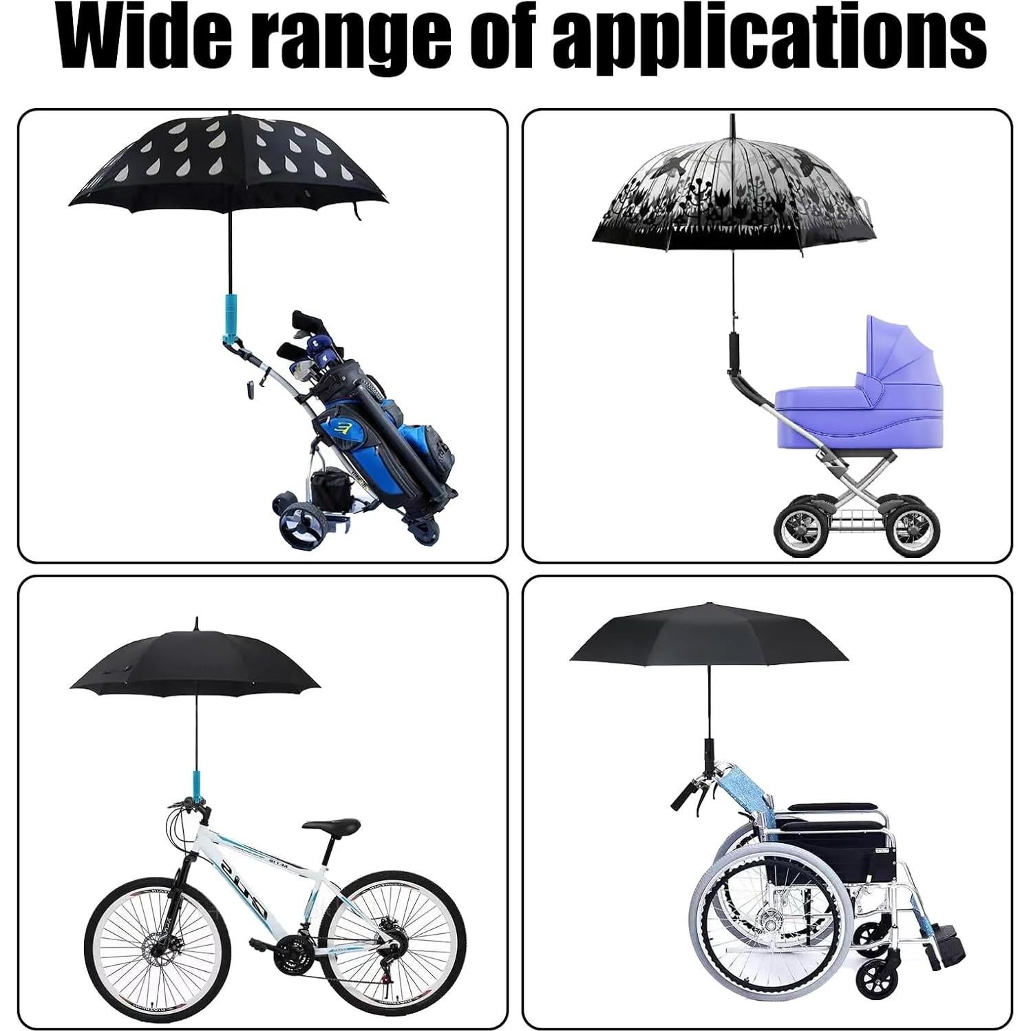 Soporte para Paraguas Huakaile Ajustable para Carrito de Golf