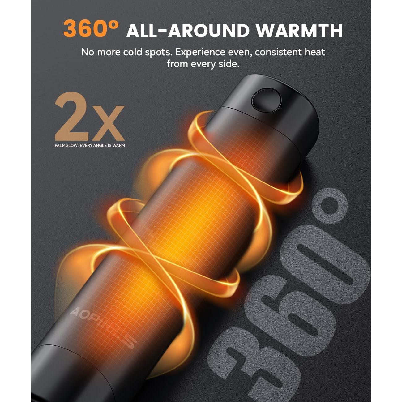 Calentadores de Manos Recargables Aopircs W006 2x5000mAh