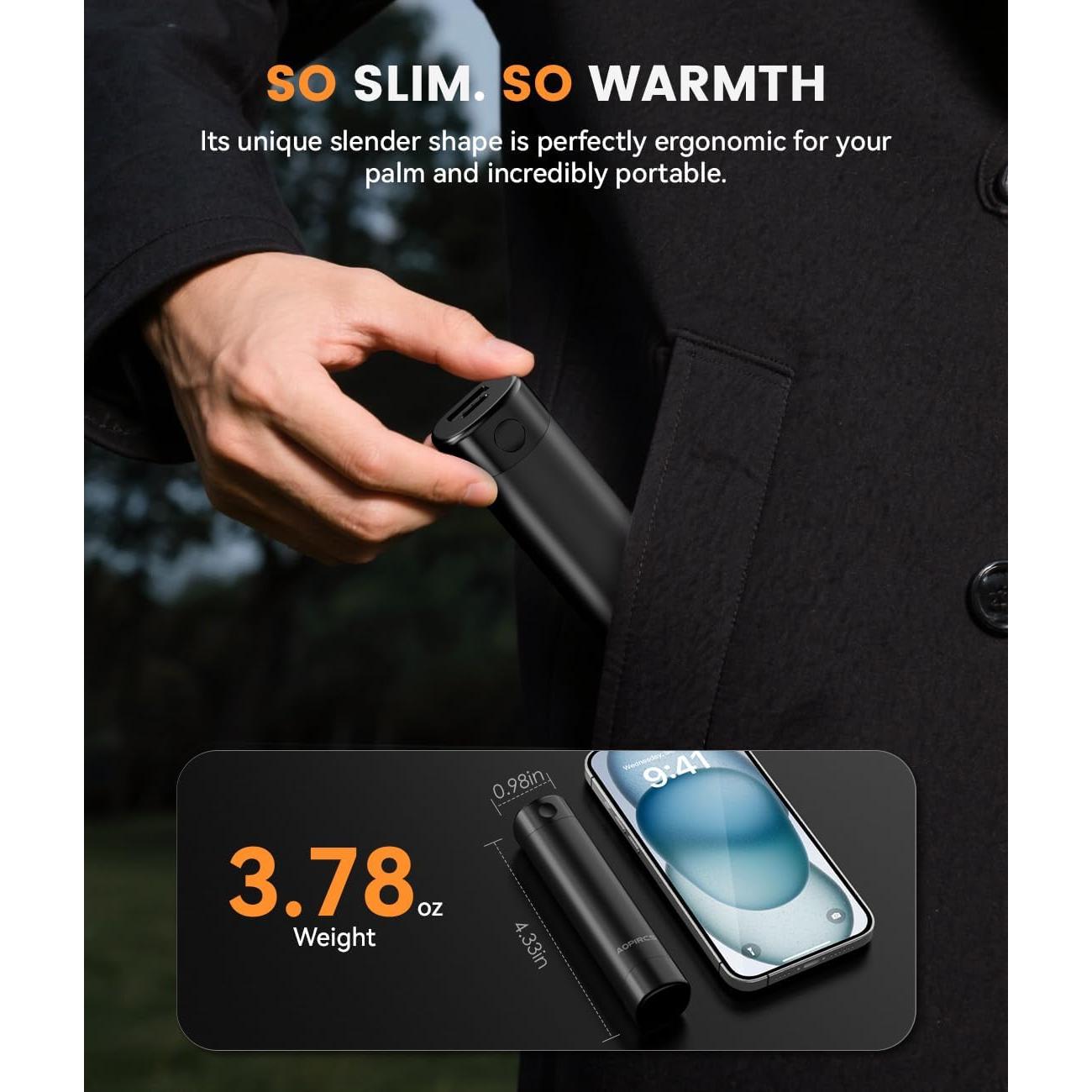 Calentadores de Manos Recargables Aopircs W006 2x5000mAh