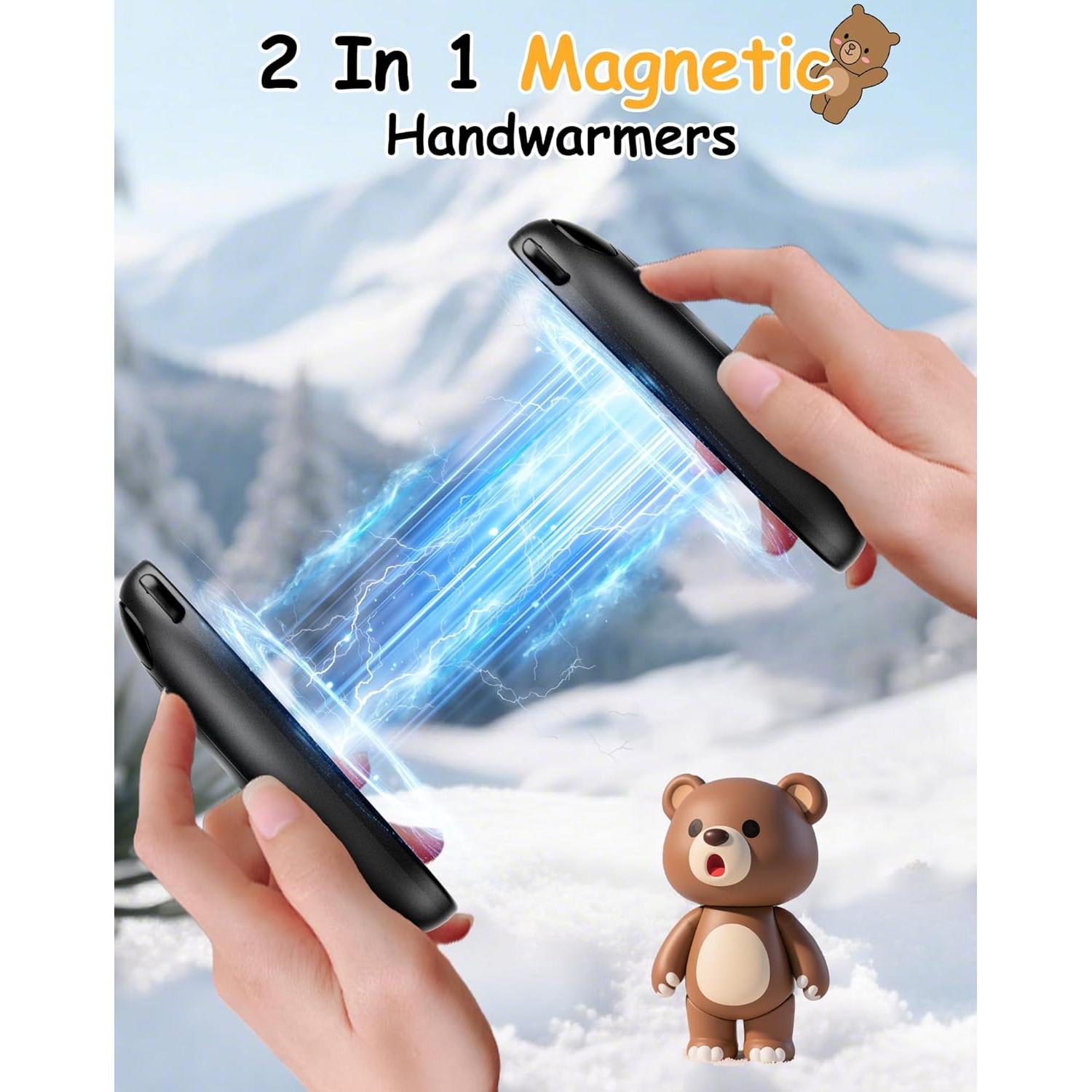 Calentadores de Manos Eléctricos Taiofan BR07, 2 Paquete, Recargables