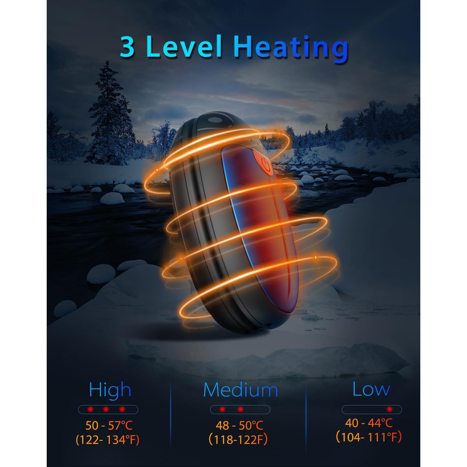 Calentadores de Manos Recargables HAWANA TT-05, 2 Piezas, 20h