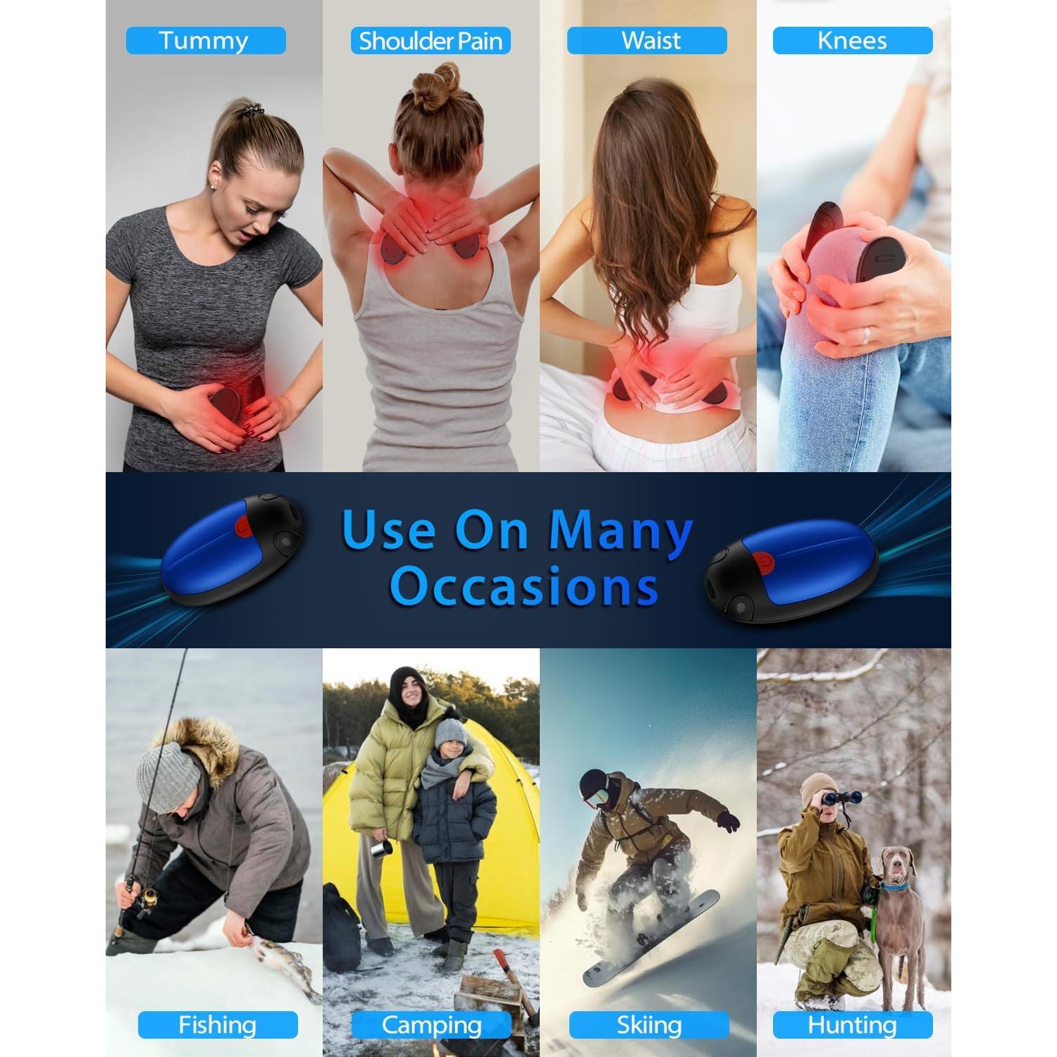 Calentadores de Manos Recargables HAWANA TT-05, 2 Piezas, 20h