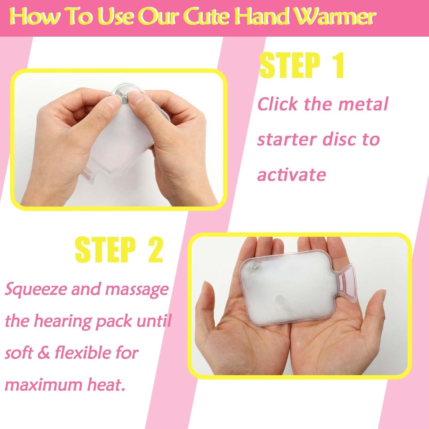 Paquete de 4 Calentadores de Manos Reutilizables Kiluiu - Rojo y Azul