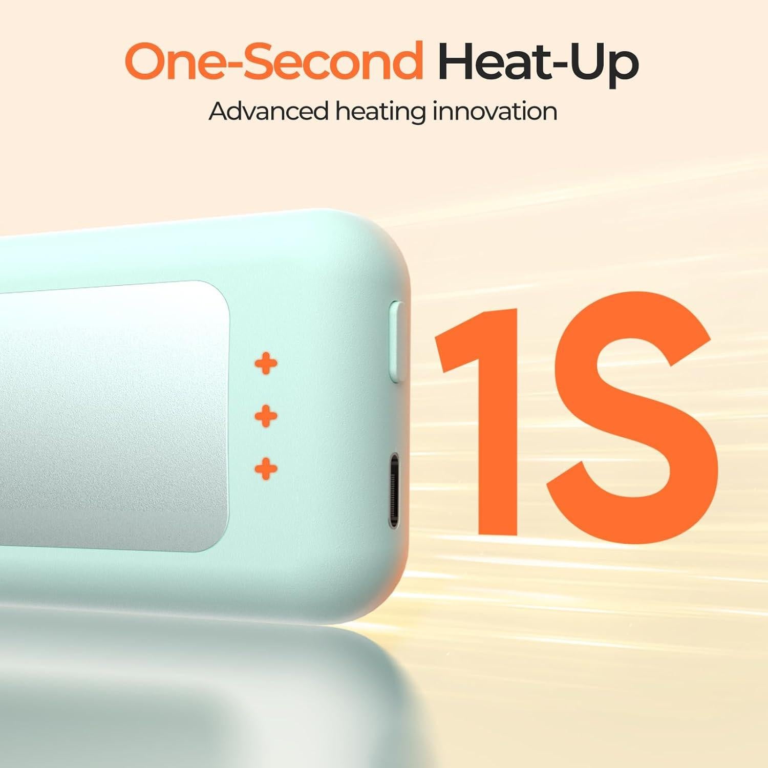 Calentadores de Manos Recargables Hotdot - Paquete de 2, Cian