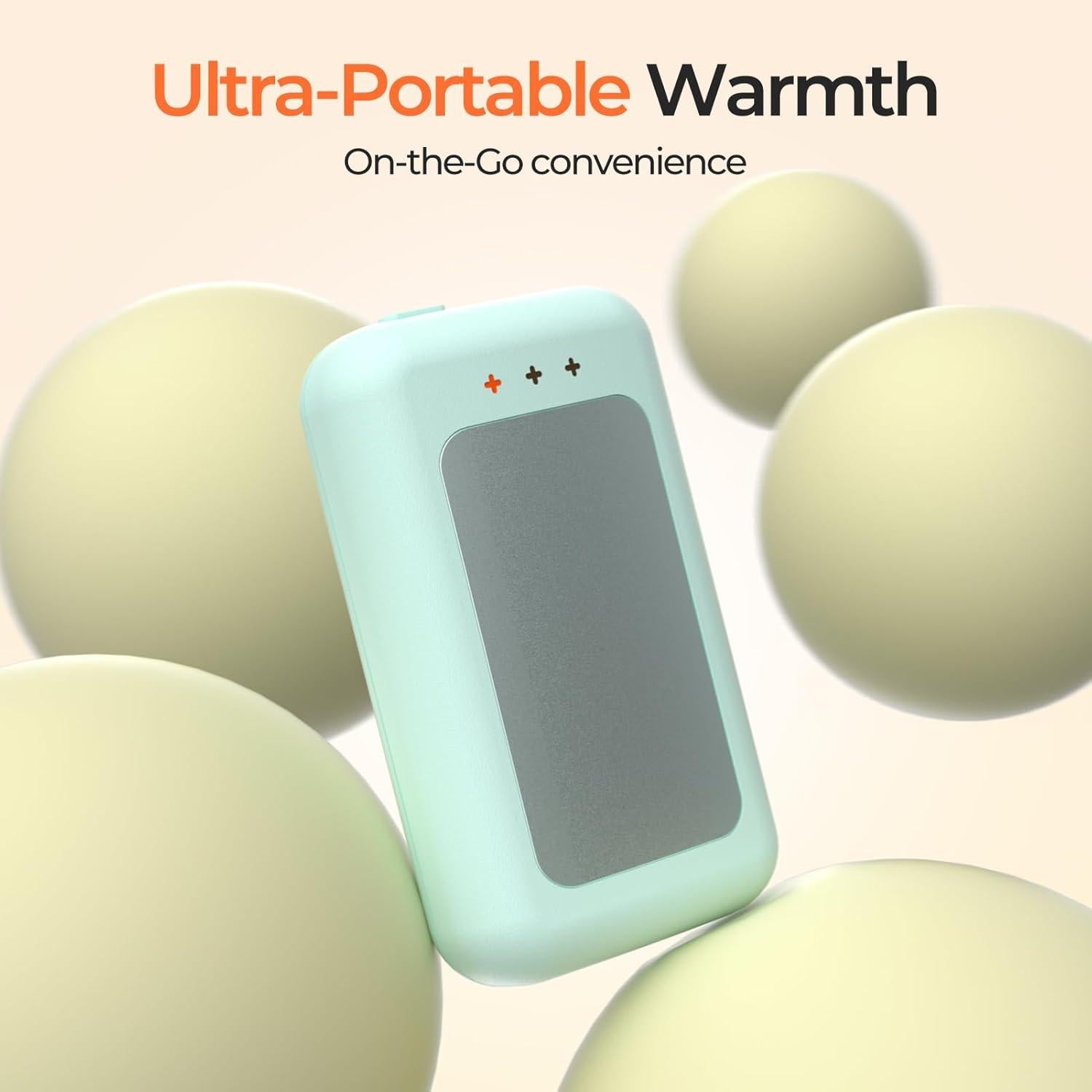 Calentadores de Manos Recargables Hotdot - Paquete de 2, Cian