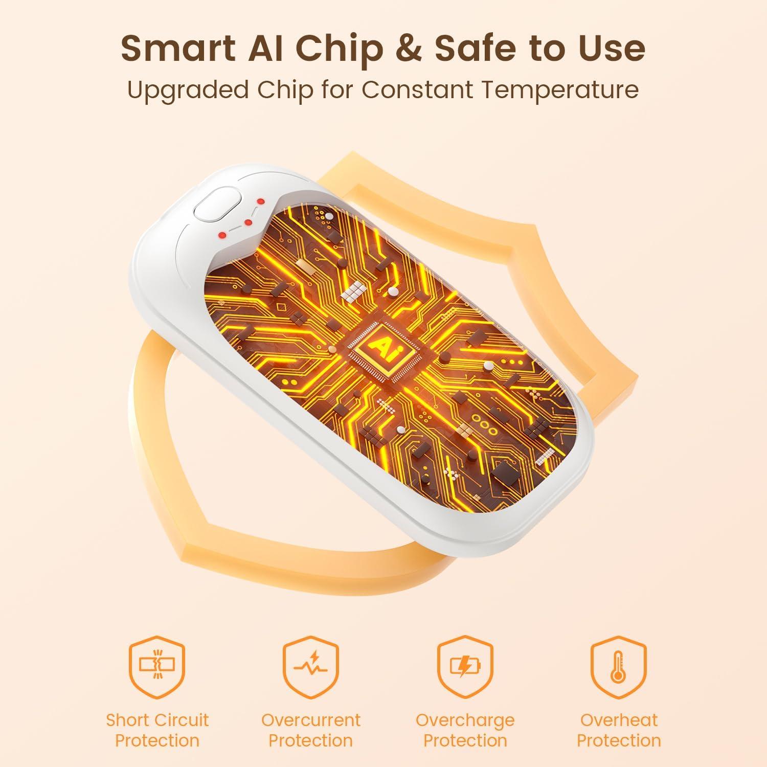 Calentadores de Manos Recargables infray MK368 USB 2 Piezas