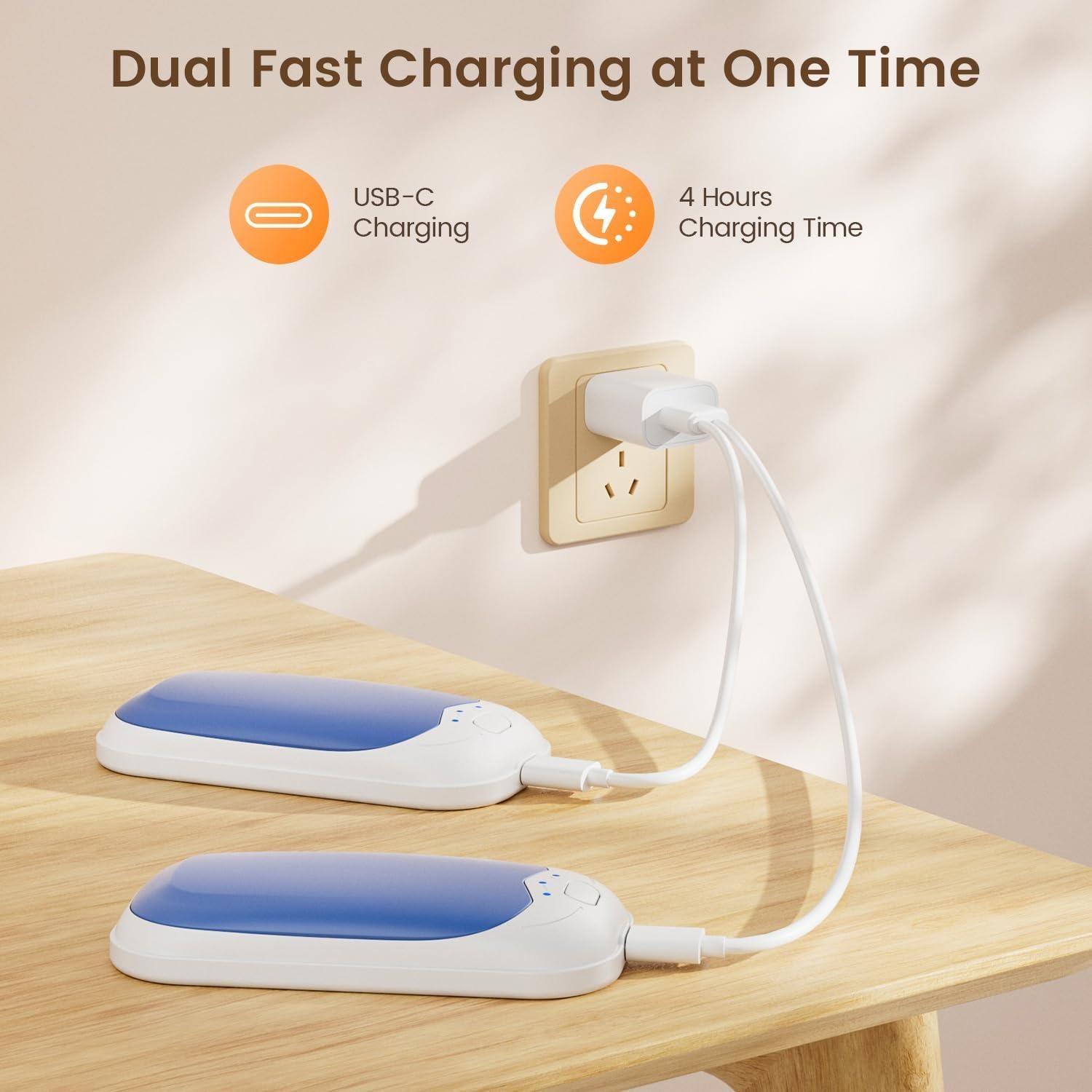 Calentadores de Manos Recargables infray MK368 USB 2 Piezas