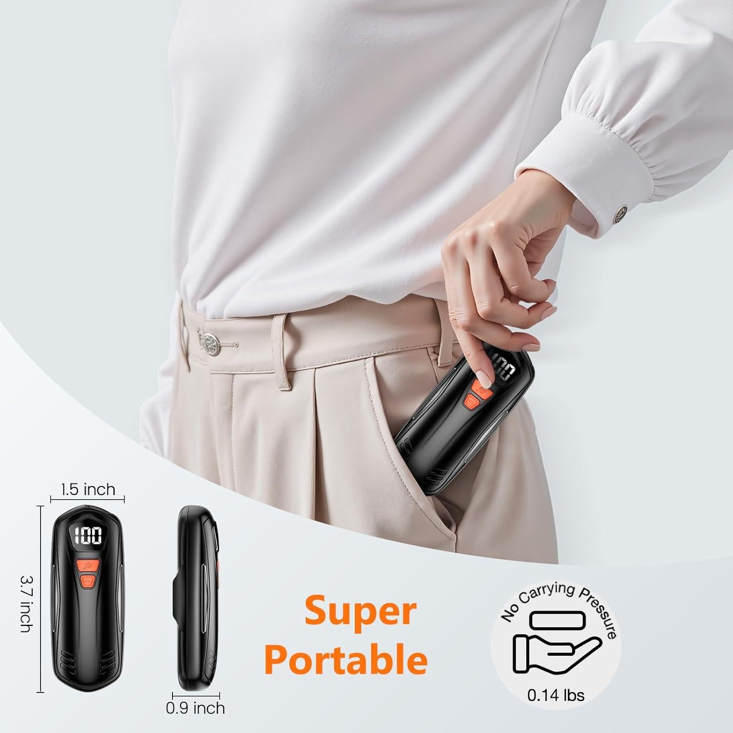 Calentadores de Manos Recargables EHN 801 - 2 Paquete, Calor Seguro