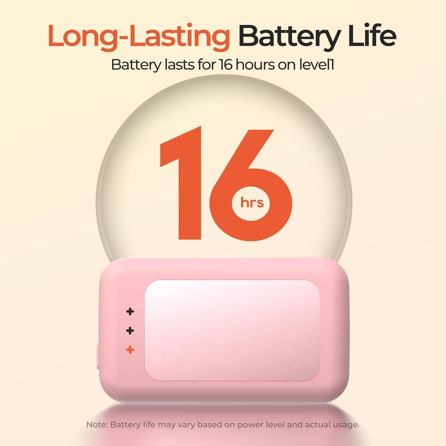 Calentadores de Manos Recargables Hotdot Rosa 2-Pack