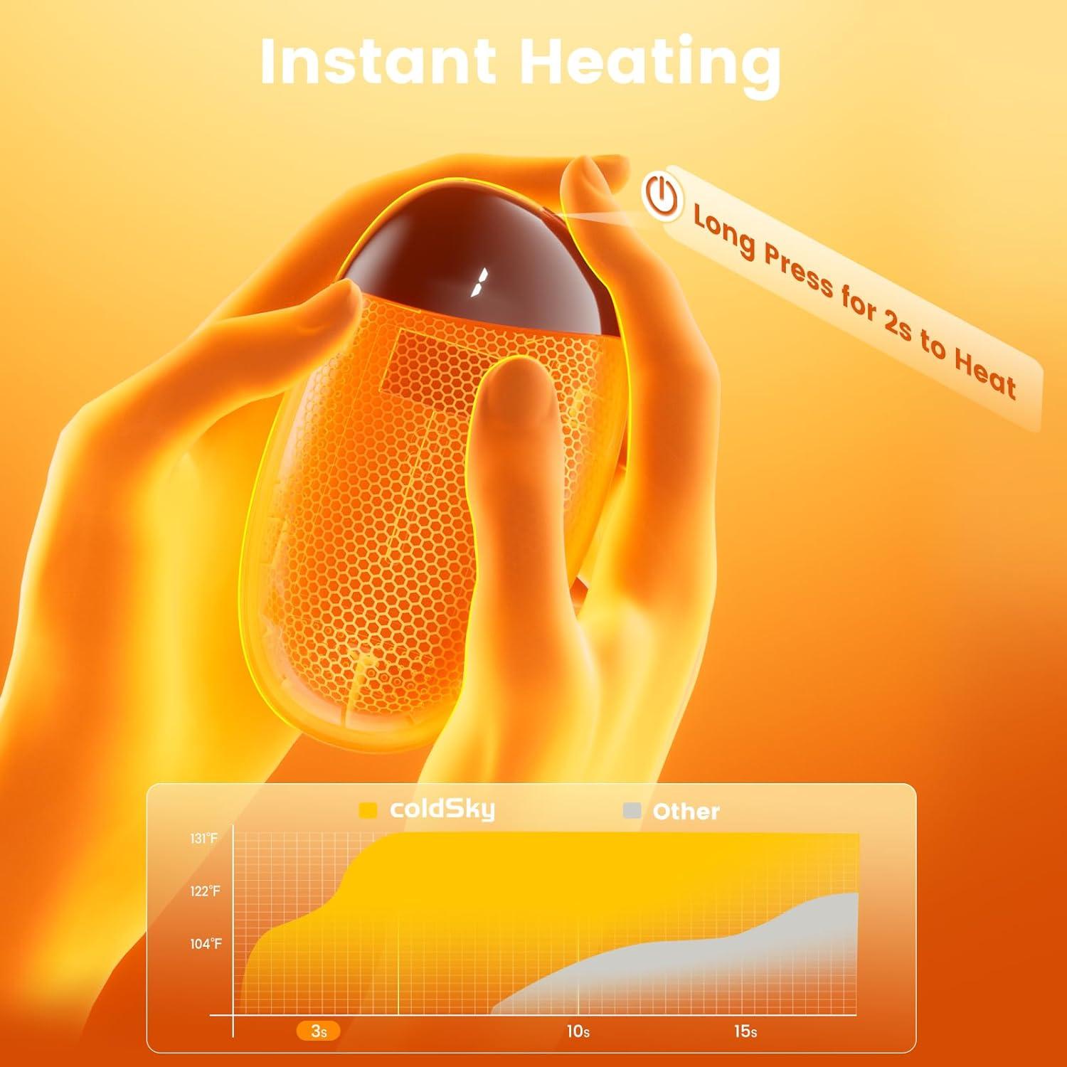 Calentadores de manos recargables coldSky YHW-01 2 en 1