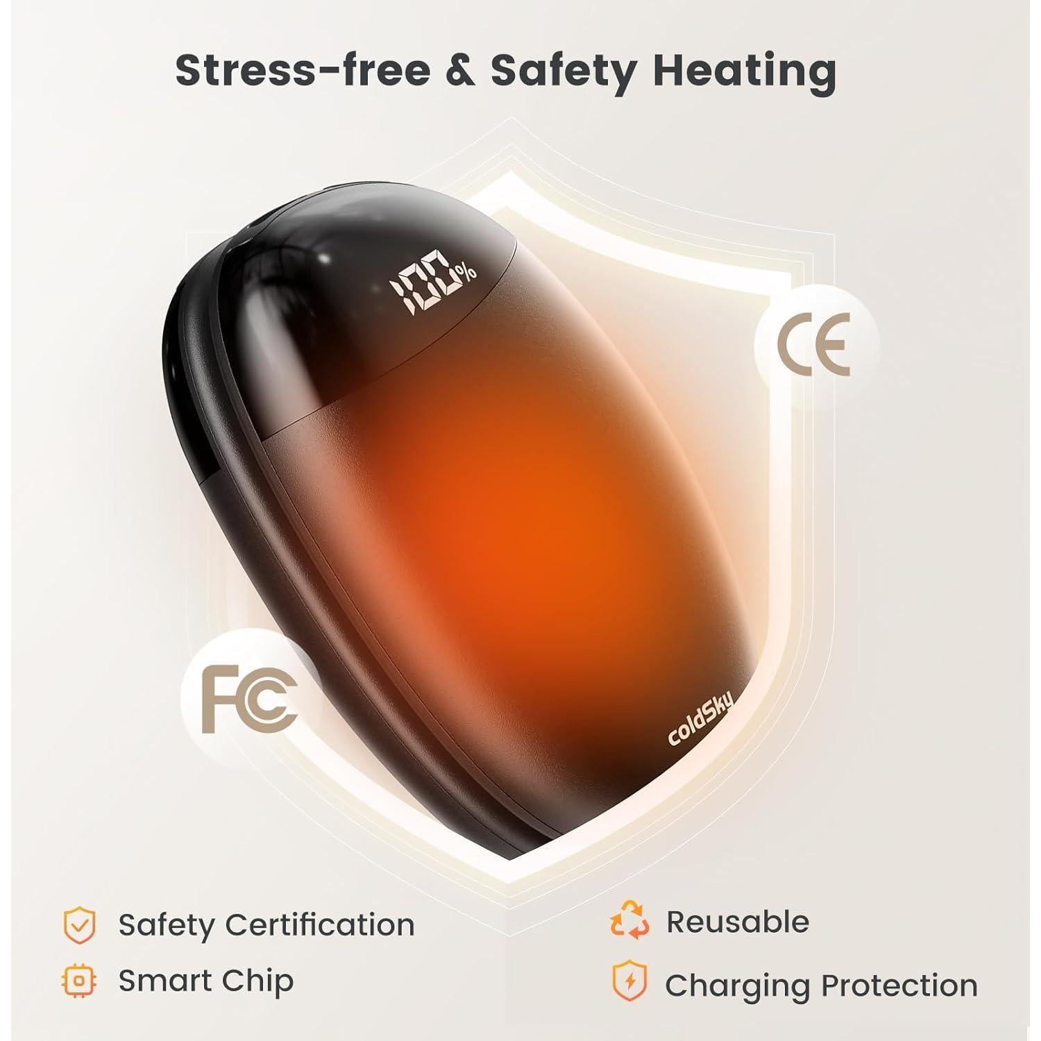 Calentadores de manos recargables coldSky YHW-01 2 en 1