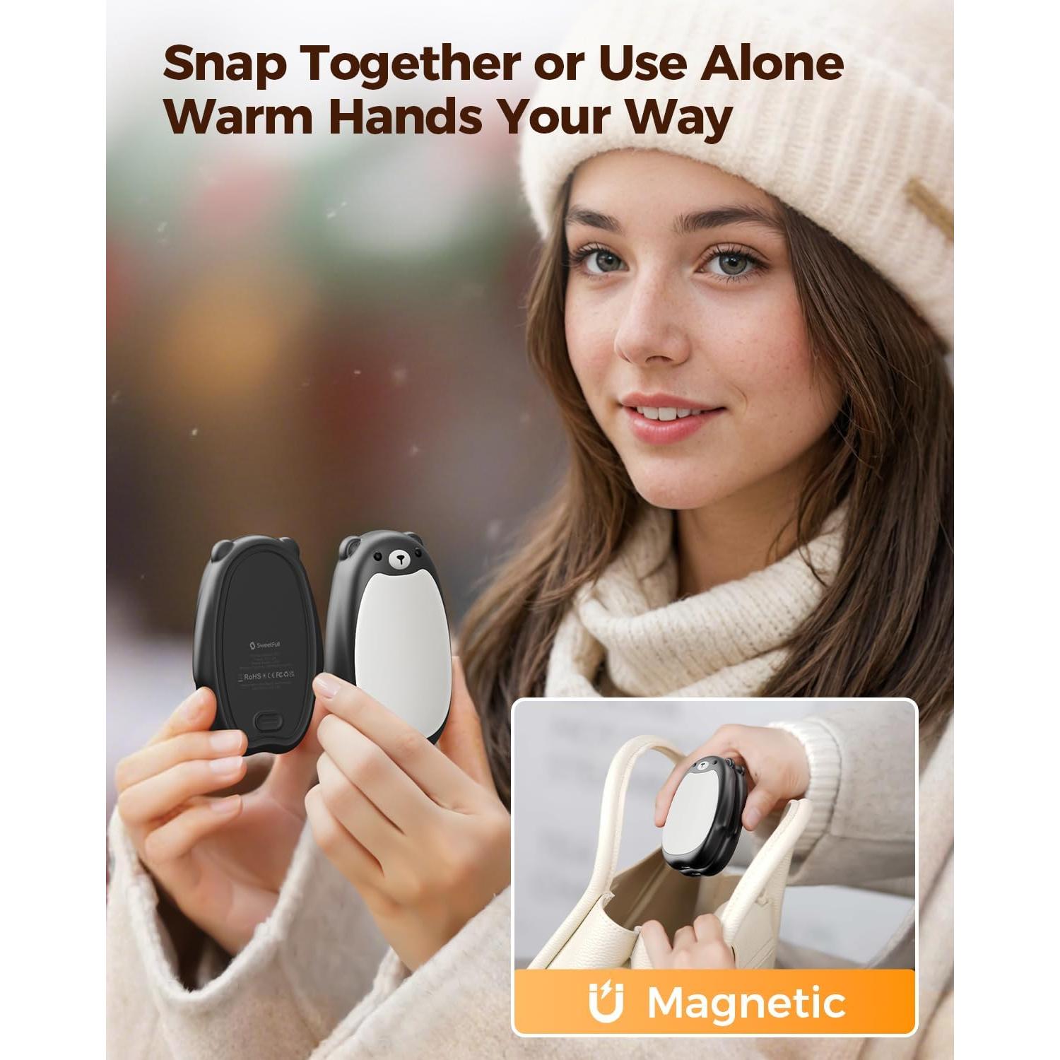 Calentadores de Manos Recargables SWEETFULL S37 - Paquete de 2