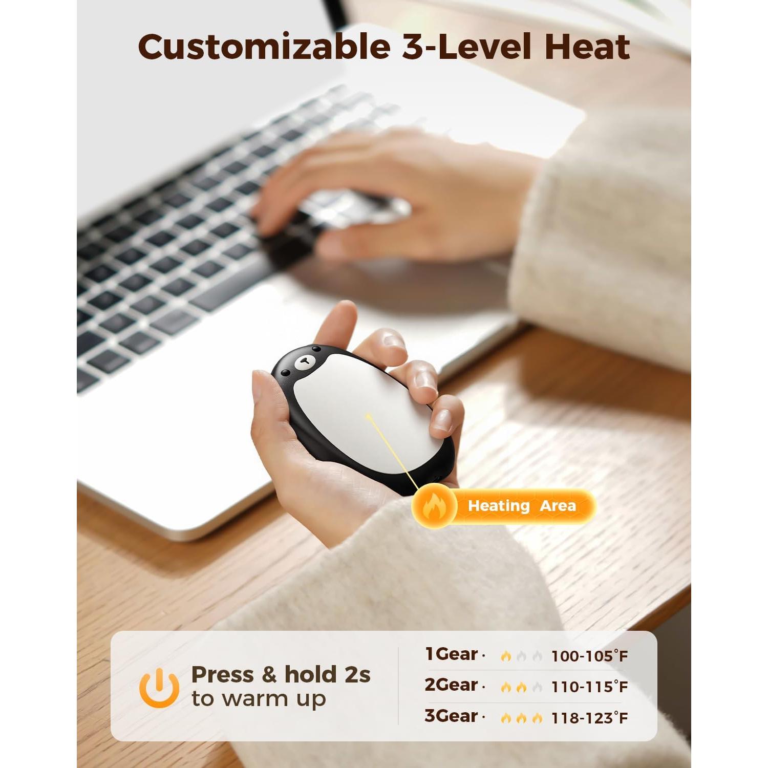 Calentadores de Manos Recargables SWEETFULL S37 - Paquete de 2