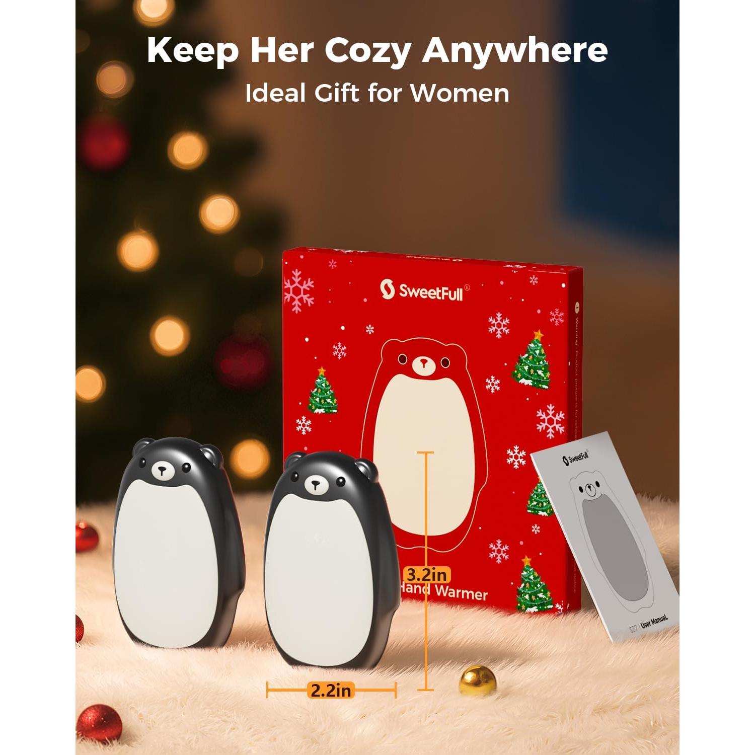 Calentadores de Manos Recargables SWEETFULL S37 - Paquete de 2