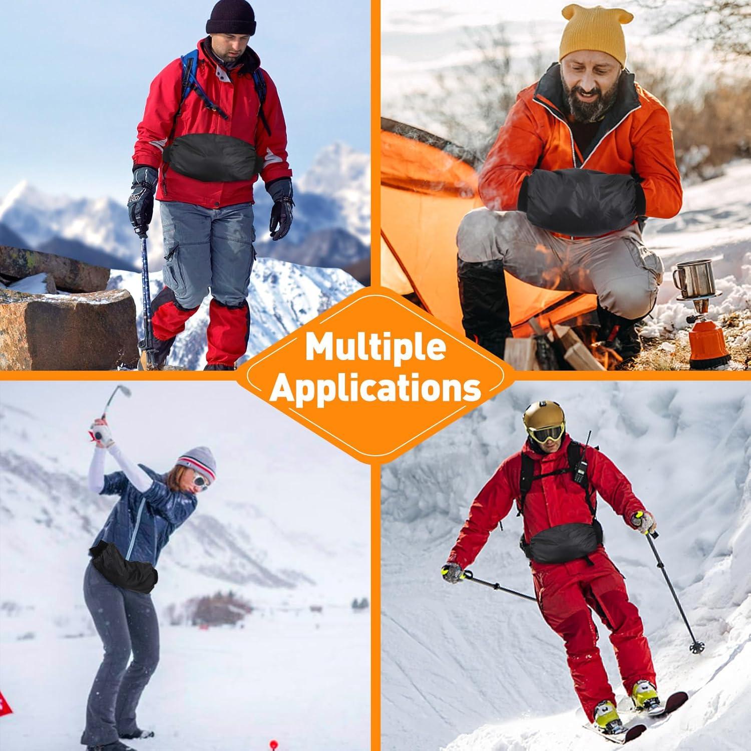 Bolsa Calentadora de Manos Biubee - Muff Negro Reutilizable