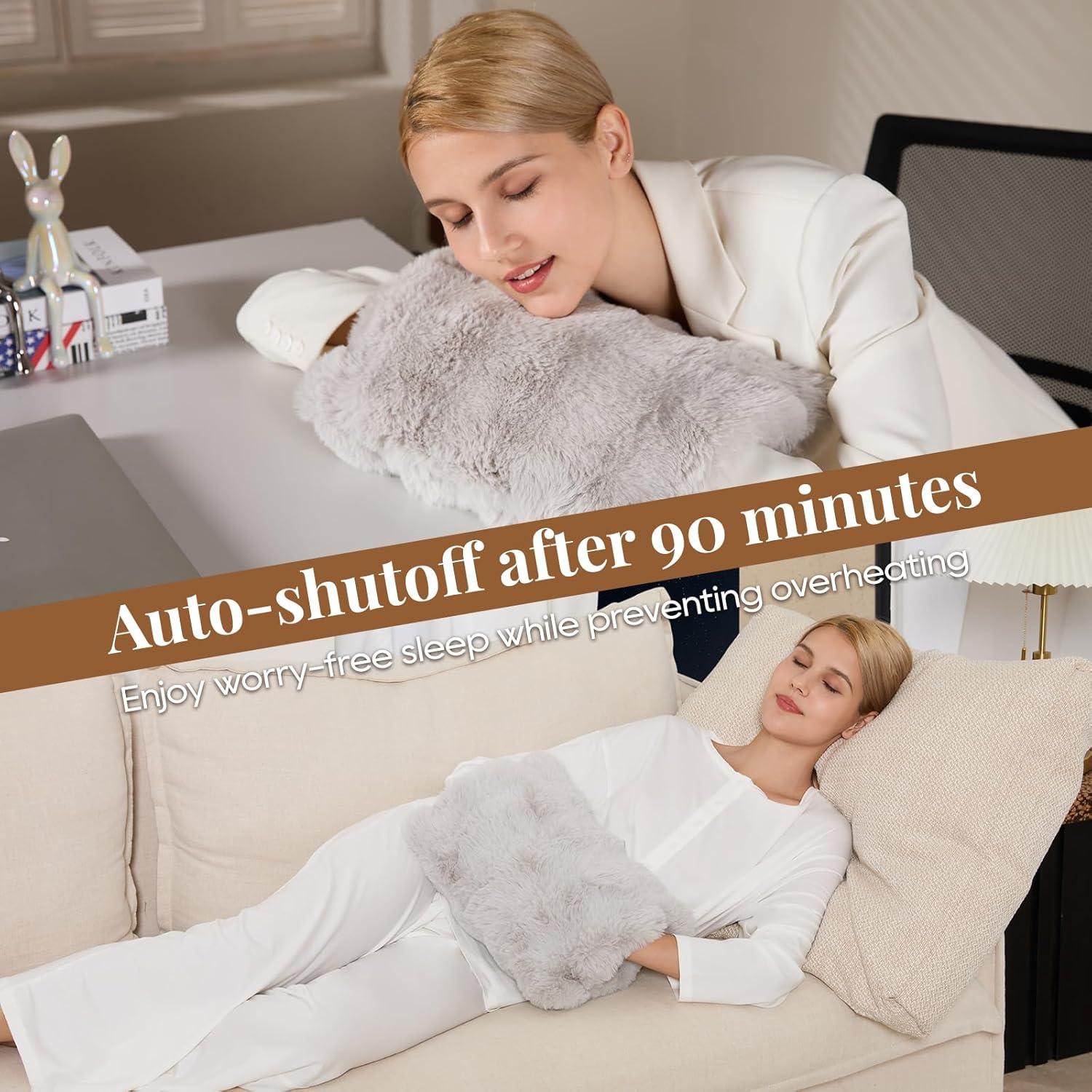 Almohadilla Térmica Doble Cara FAYKONCEN para Manos Gris