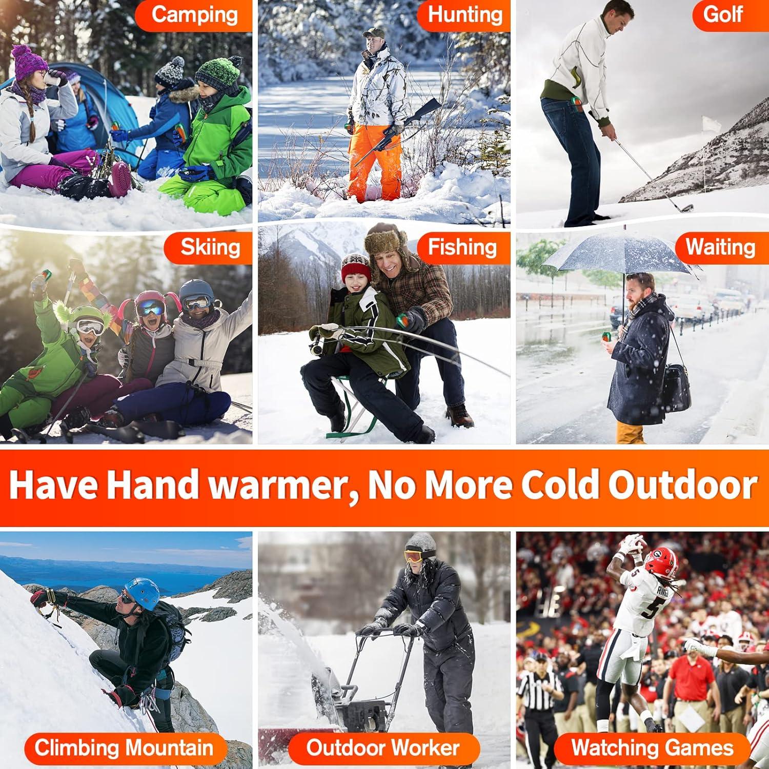 Calentadores de Manos Recargables HEING AO-212, 2 Piezas, 20h