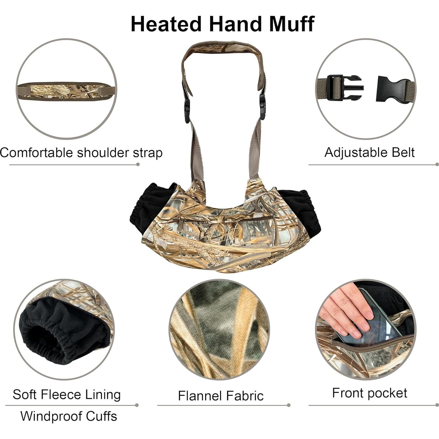 Calentador de Manos MDSTOP MDS0032 Camuflaje Franela 150 cm